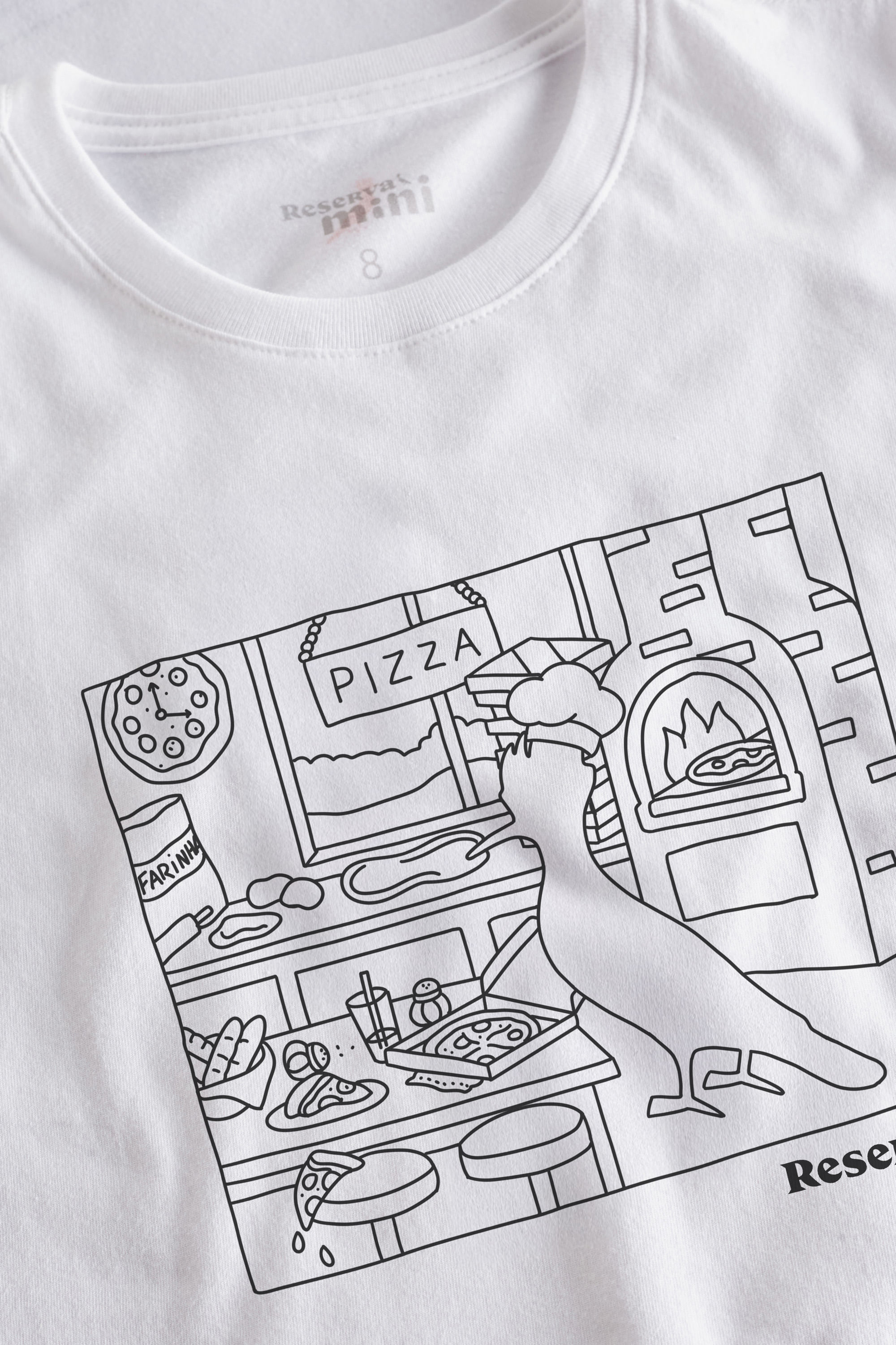 Kit Camiseta E Cane Mini Est Pp Pizzaria