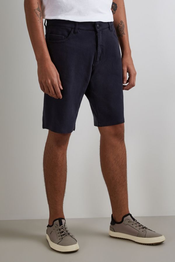 Bermuda 5 Pockets Moletom Marinho - 44