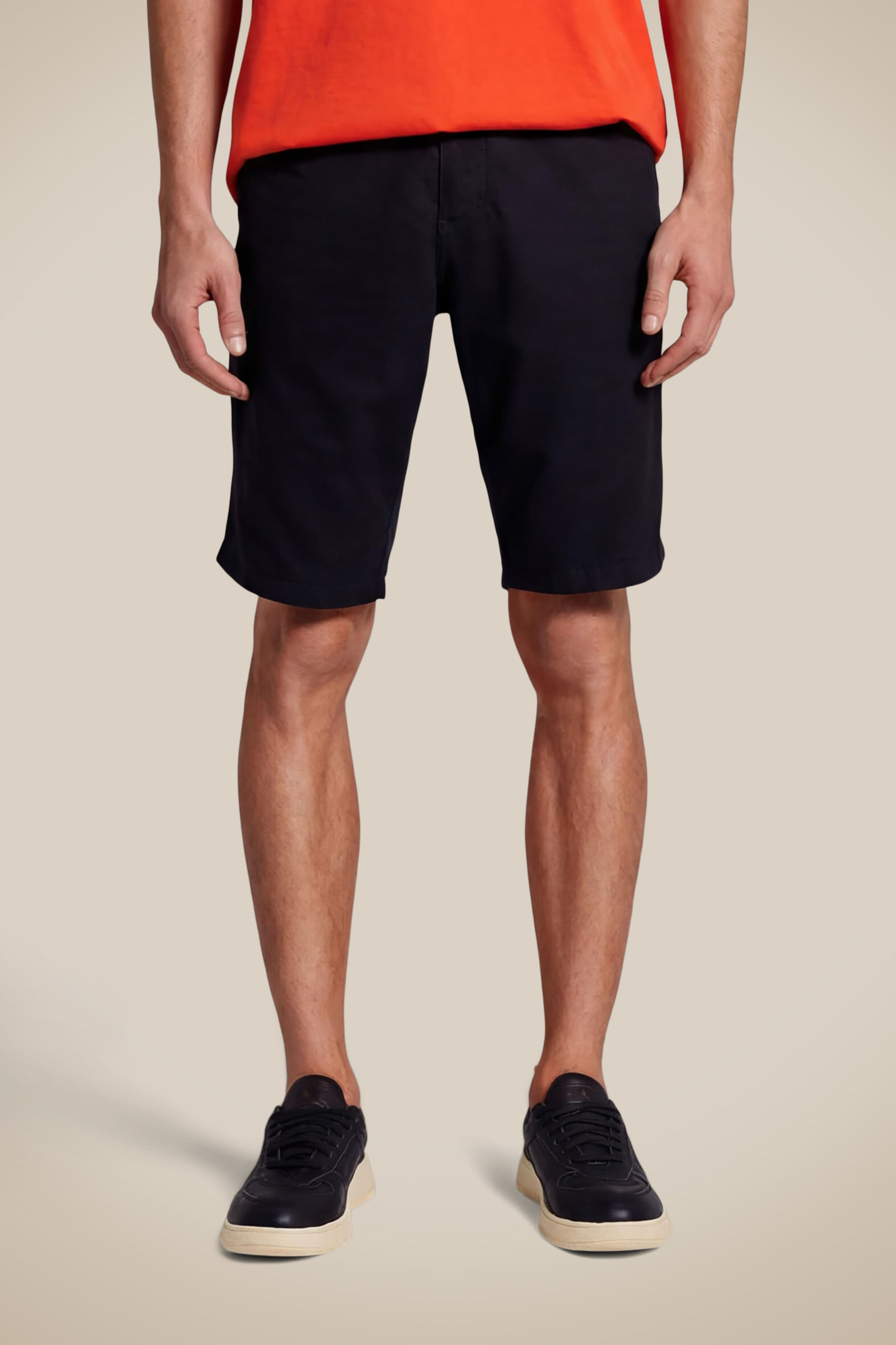 Bermuda Ft Forro Meia Malha Oxford
