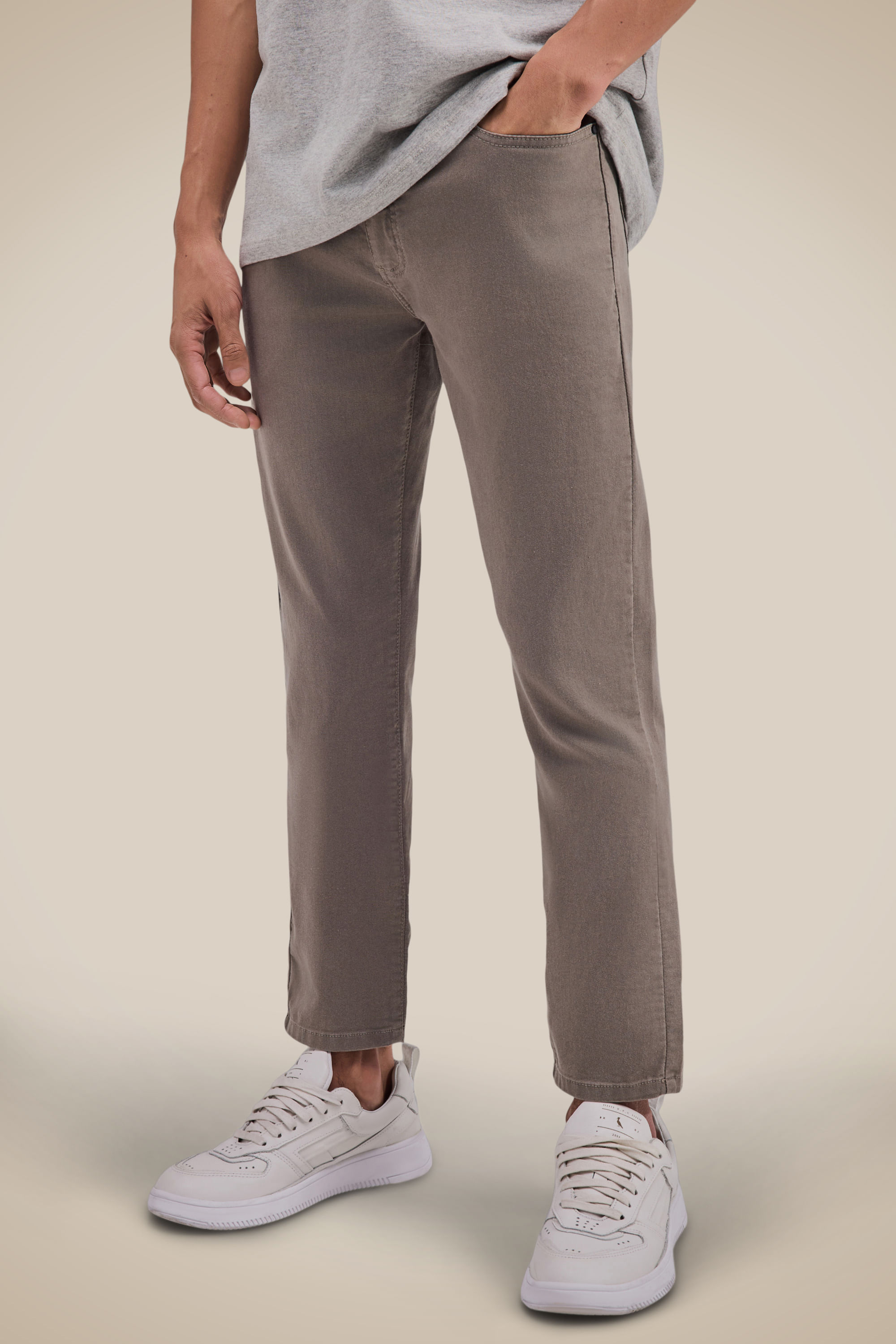 Calça Sarja 5 Pockets Elastano Skinny Color