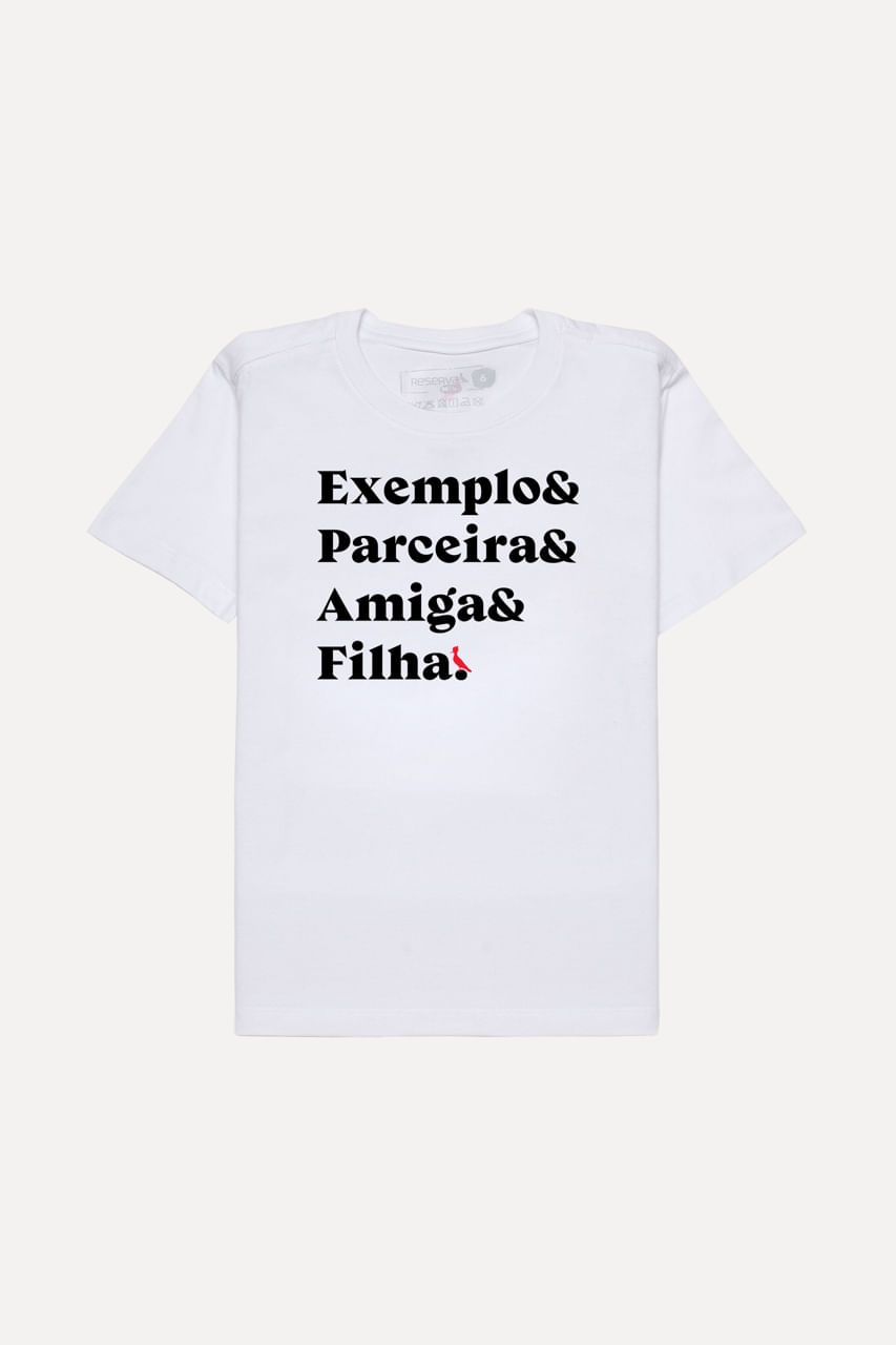 Camiseta Reserva Mini Menina Exemplar