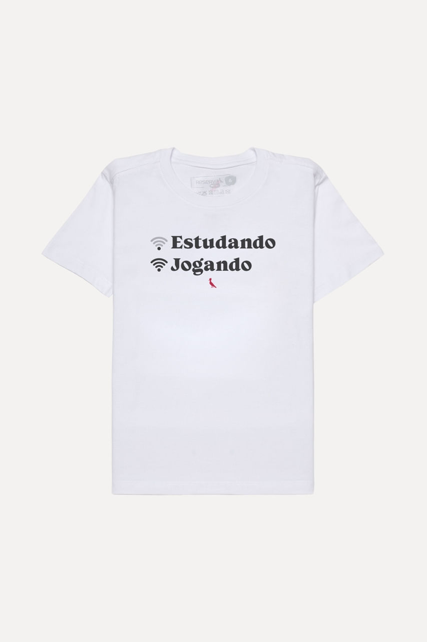 Camiseta Reserva Mini Off Estudando On Jogando