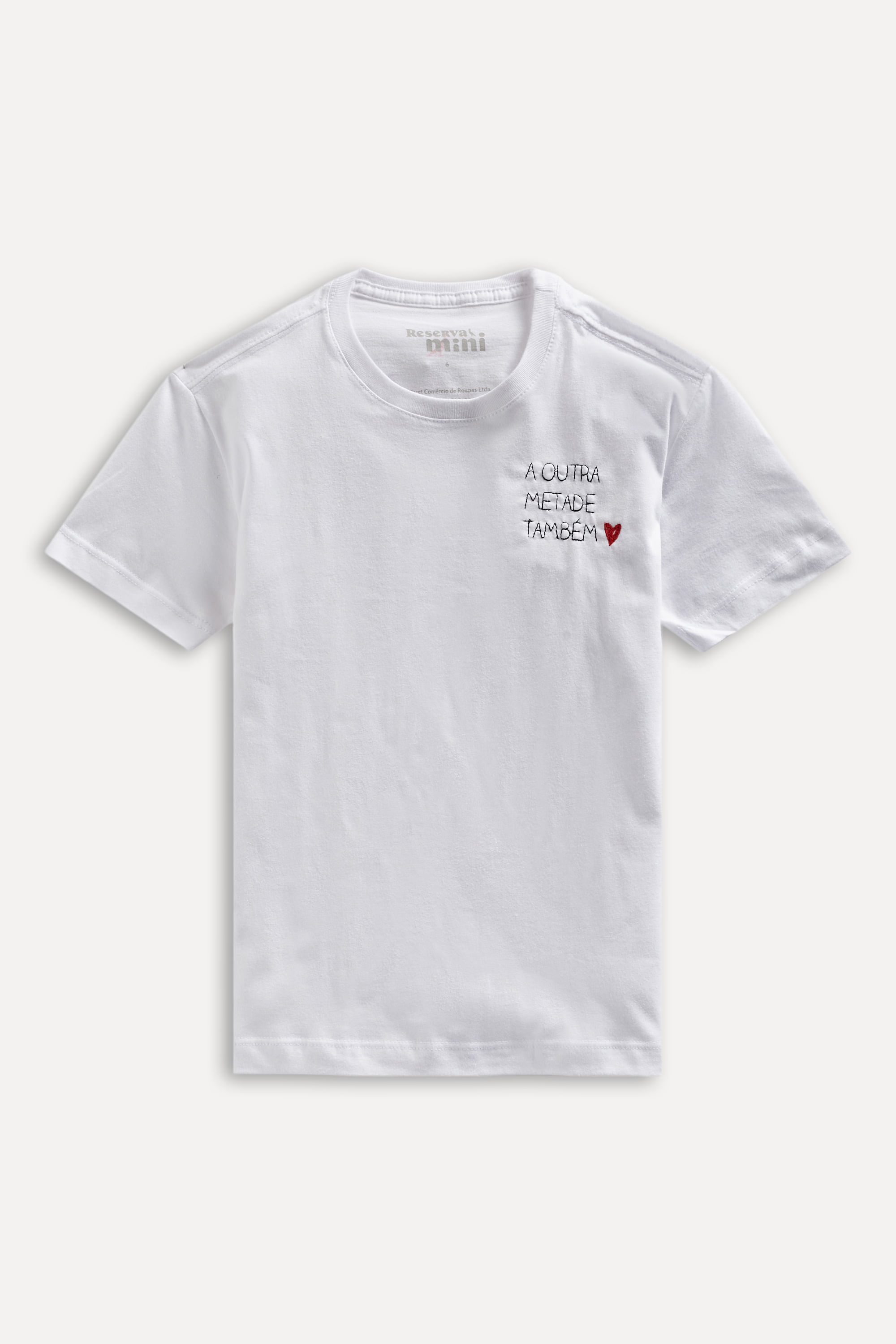 Camiseta Mini a Outra Metade Também - Branco - 04