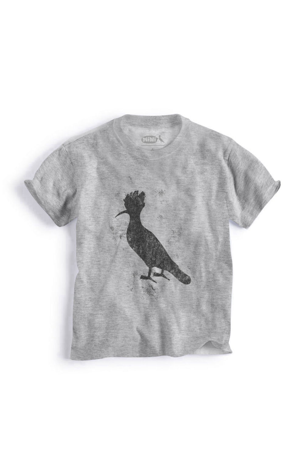 Camiseta Mini Pica-pau Dark - Cinza Mescla - 06