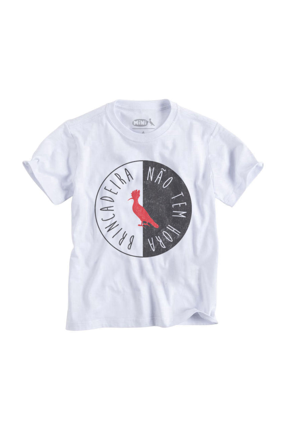 Camiseta Mini Não Tem Hora - Branco - 06