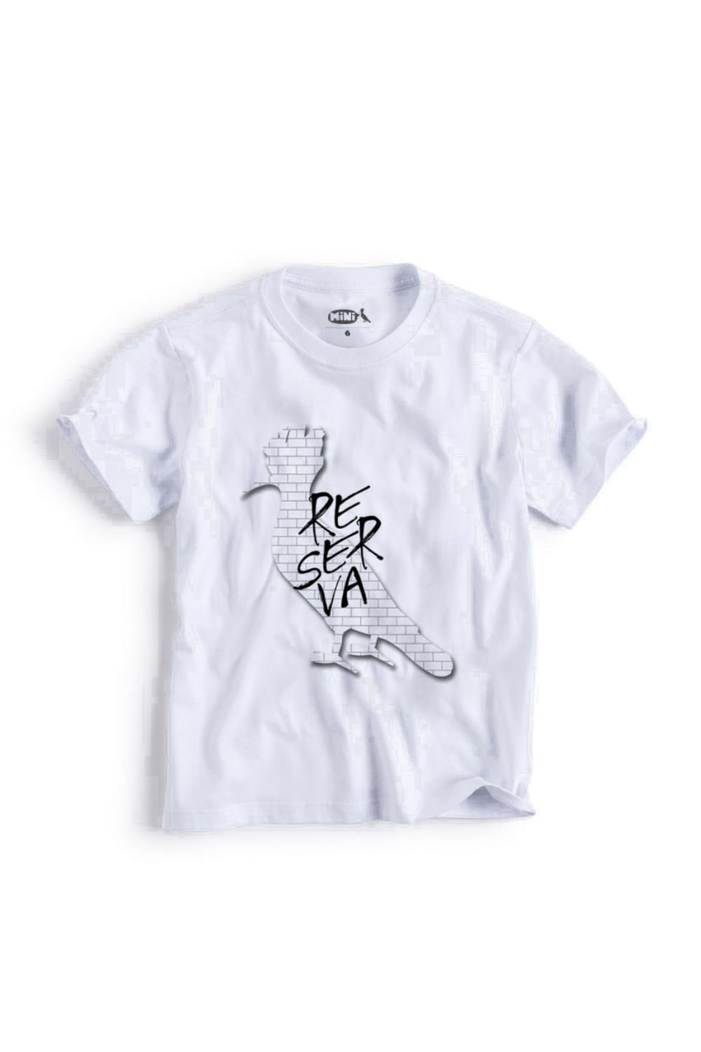 Camiseta Mini Pica Pau The Wall Musica - Branco - 12