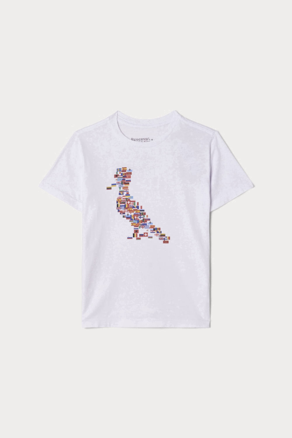 Camiseta Mini Pica-pau Europa - Branco - 14