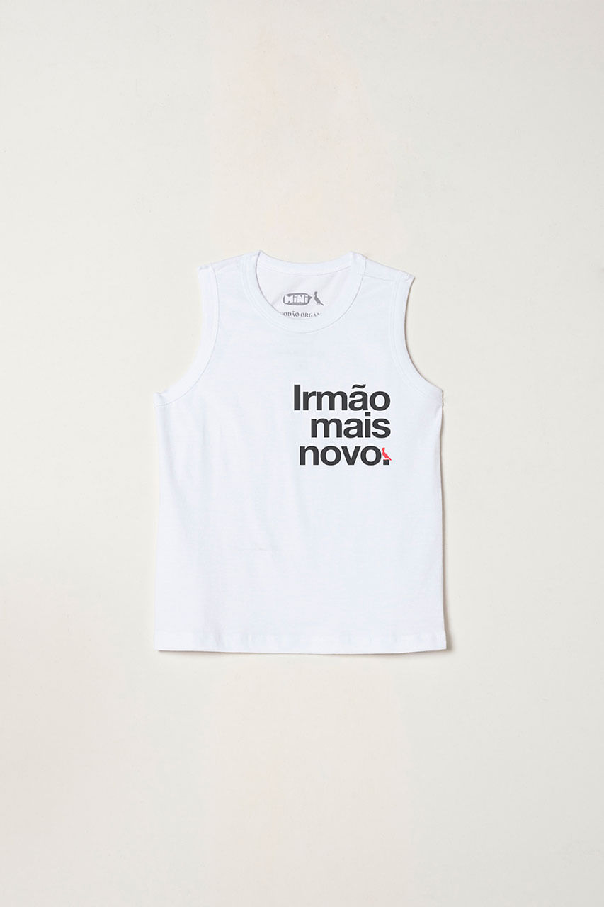 Regata Mini Irmão Mais Novo - Branco - 04