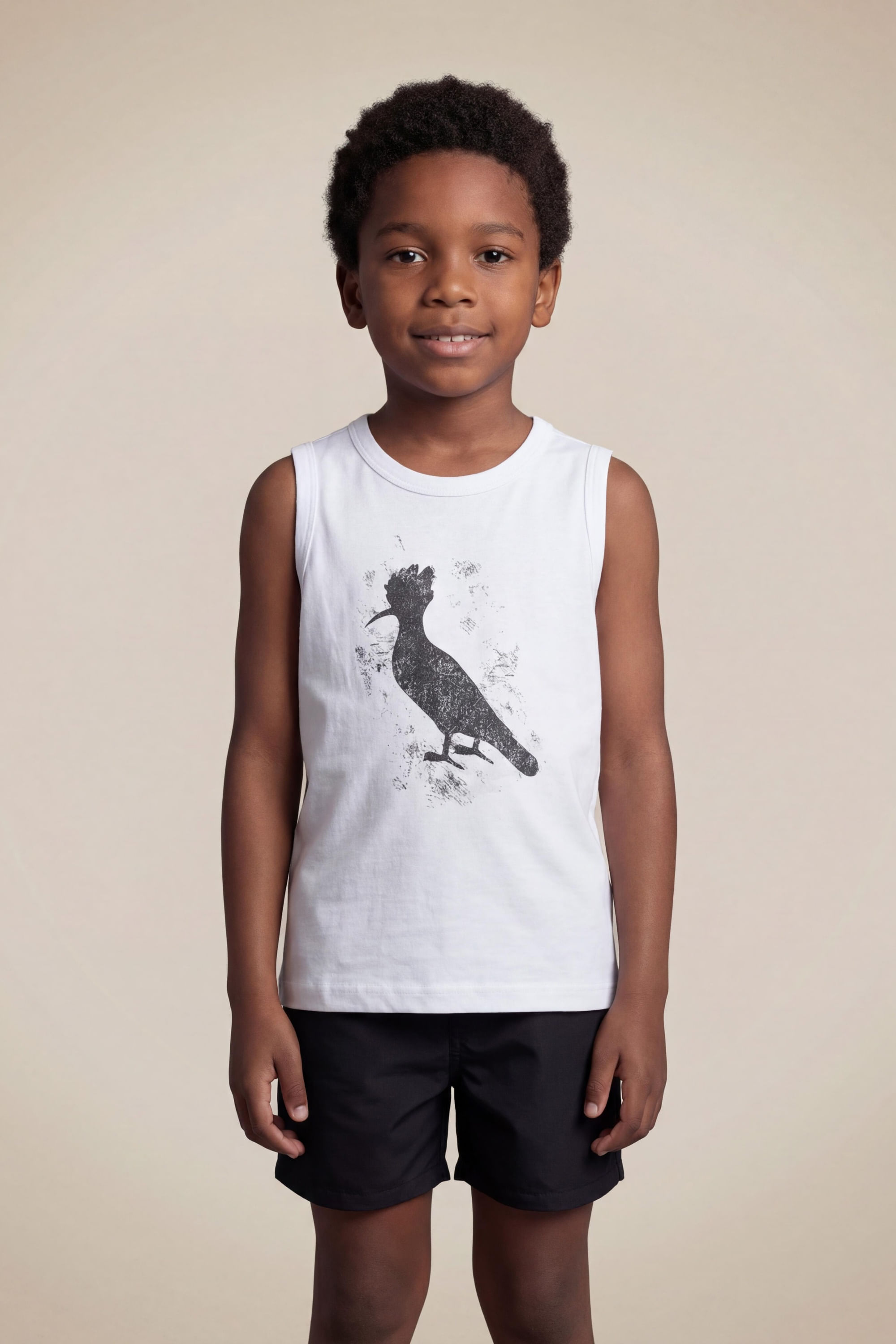 Regata Mini Pica-pau Dark - Branco - 04