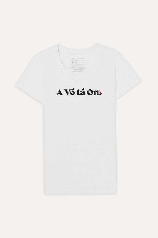 Camiseta A Vó Tá On Feminina Branco - Gg