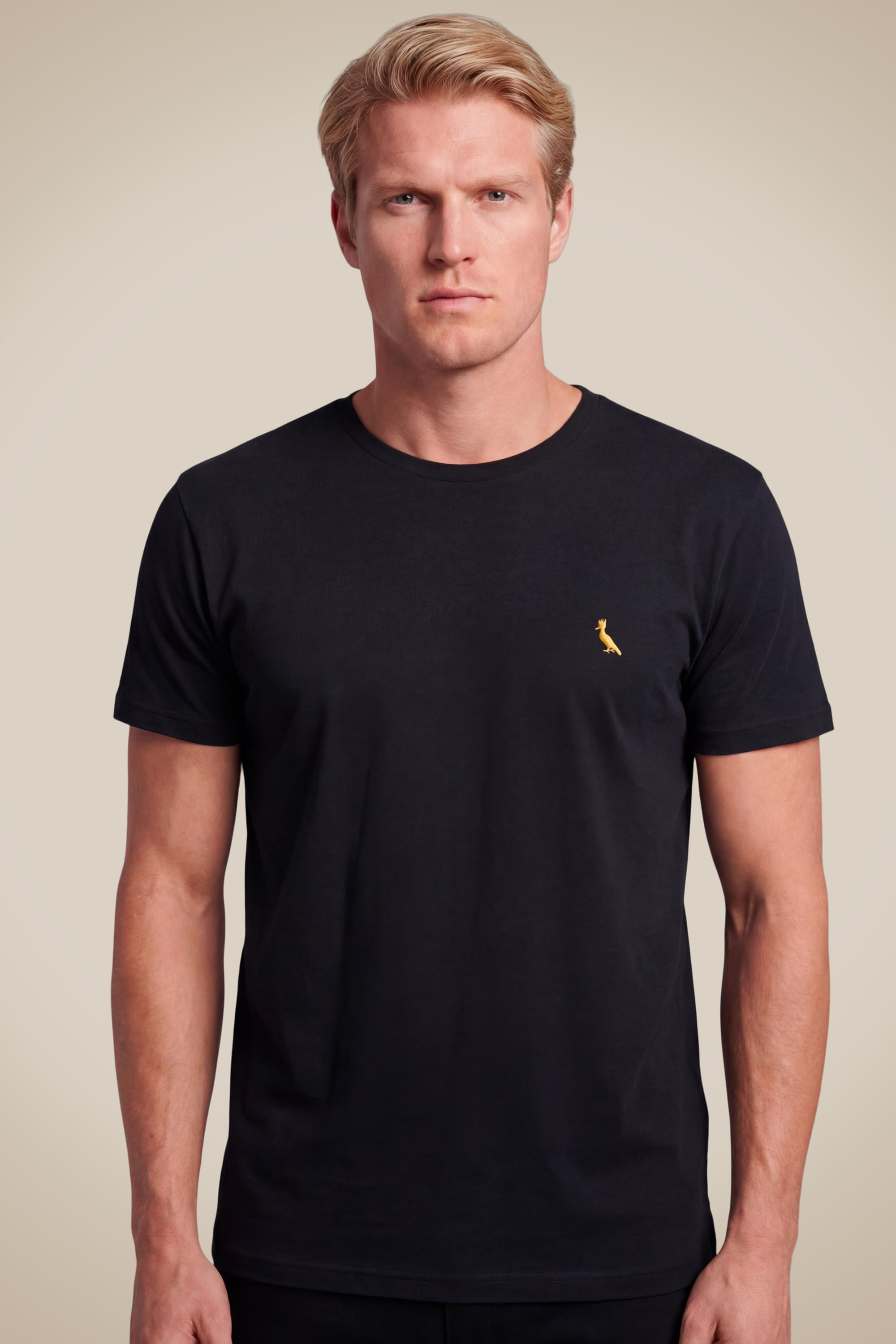 Camiseta Pica Pau Bordado Ouro