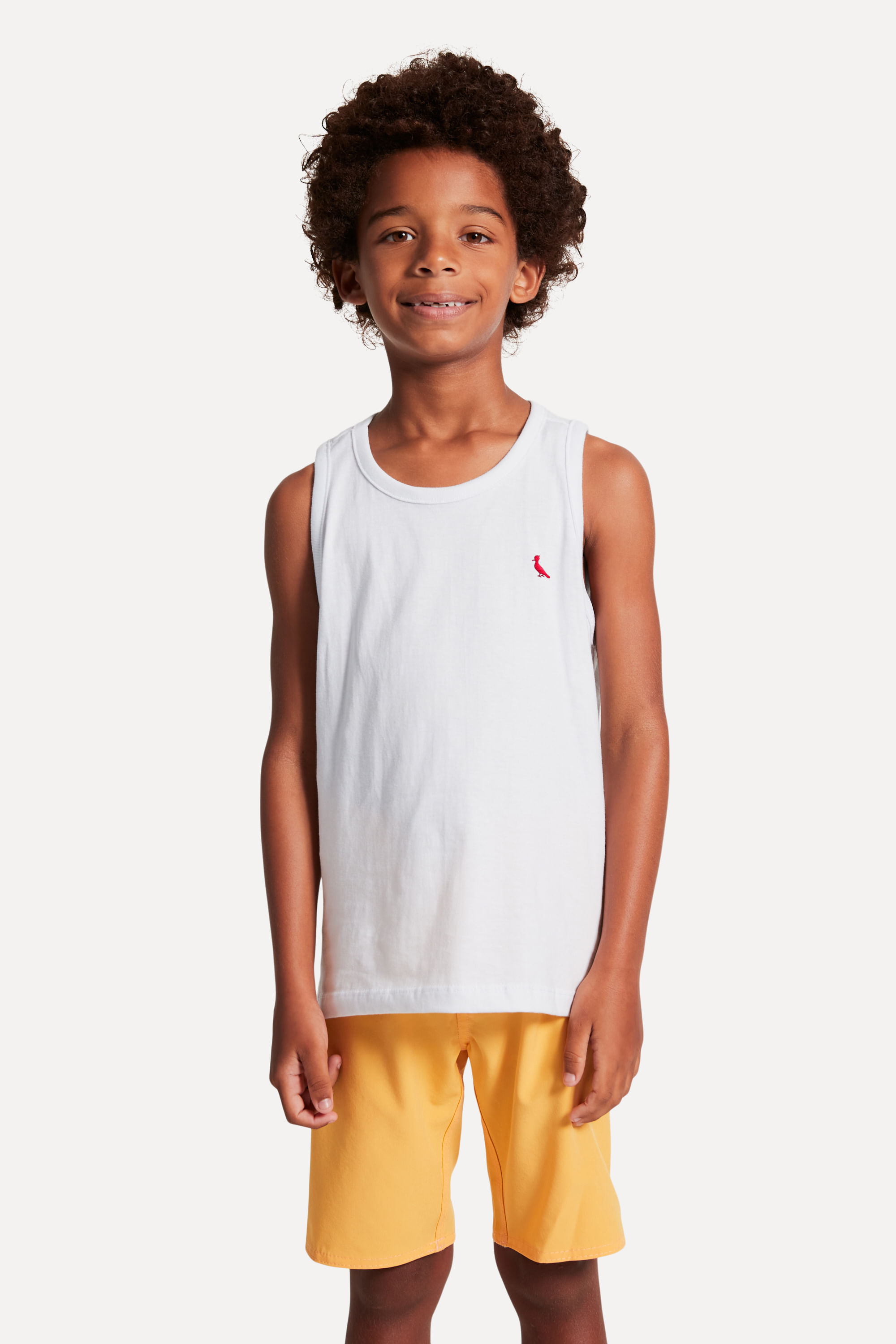 Regata Mini Brasa Pica-pau Bordado - Branco - 02