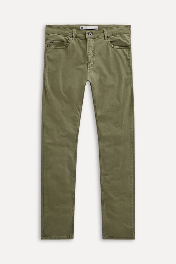 Calca 5 Pockets Skinny Moletom Militar - 48