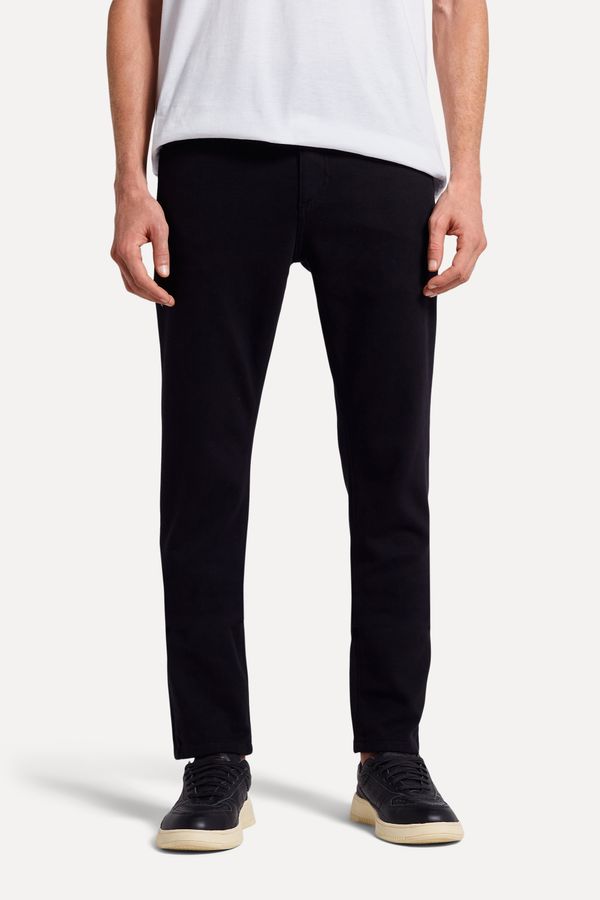 Calca 5 Pockets Moletom Preto - 46