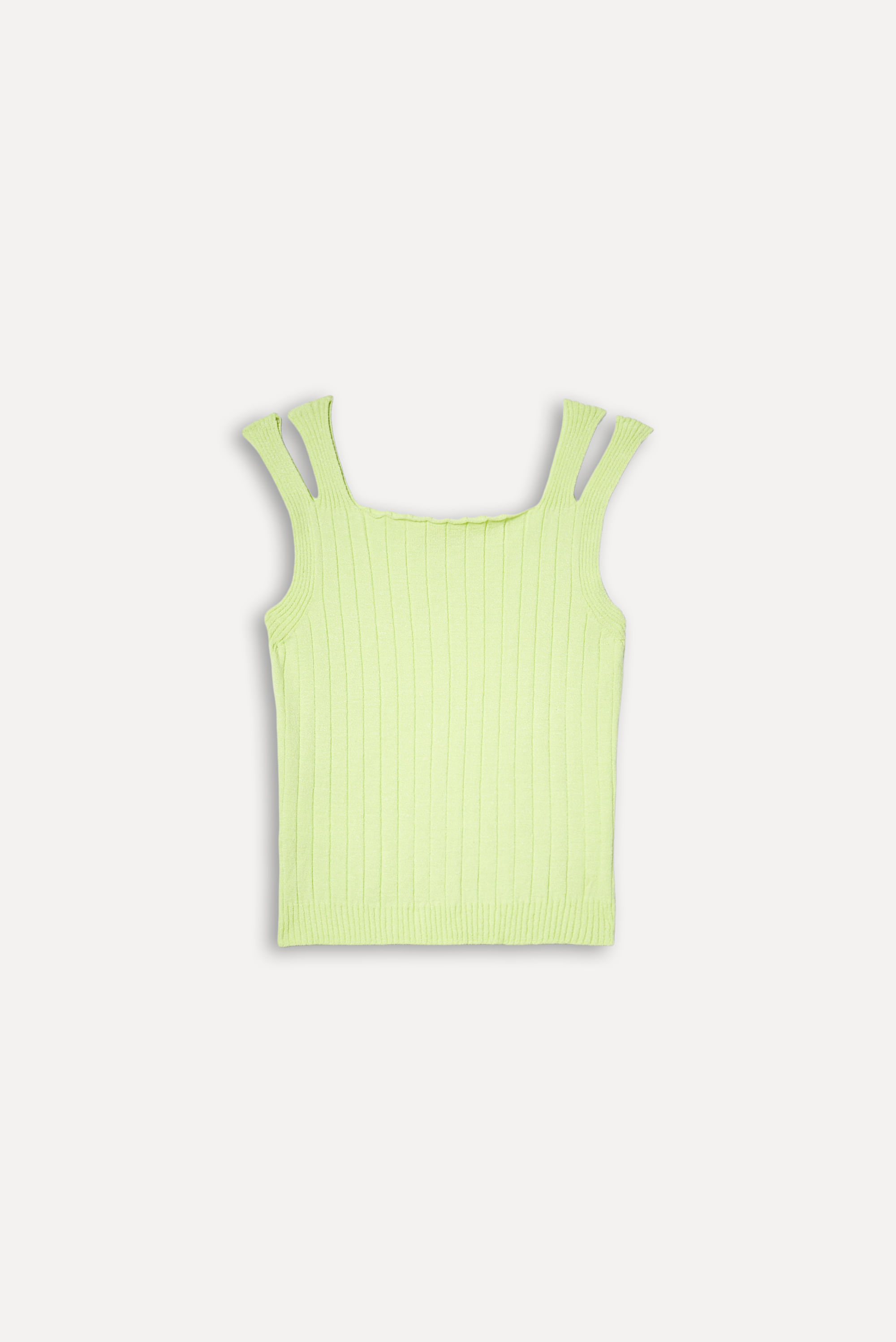 Blusa Tricot Decote Reto
