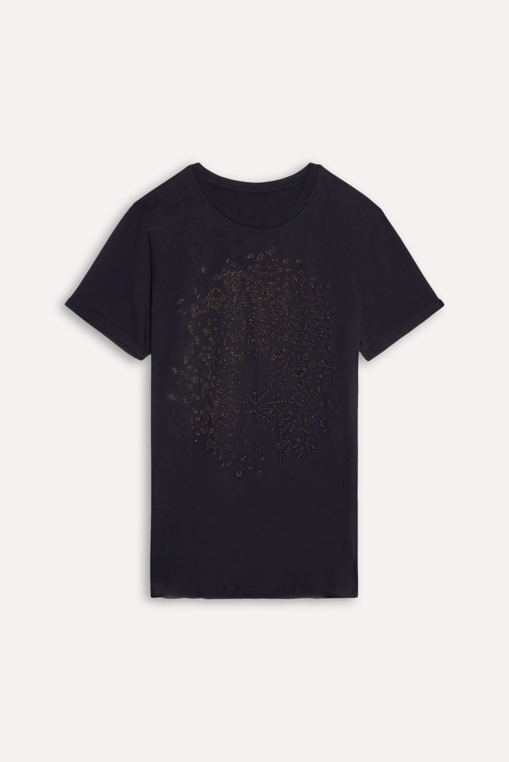 Camiseta Malha Onca Brilho