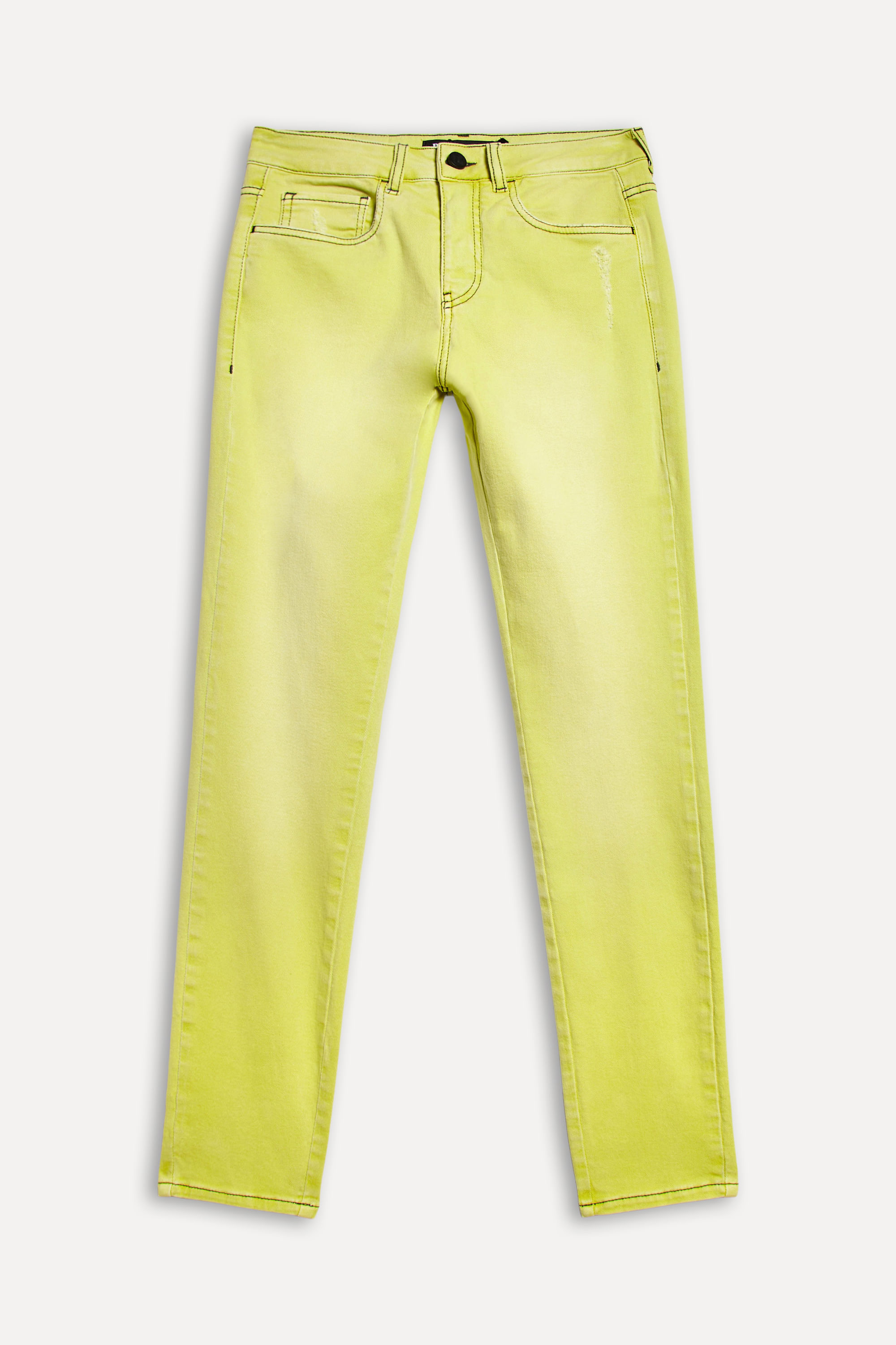Calca Sarja Skinny Neon