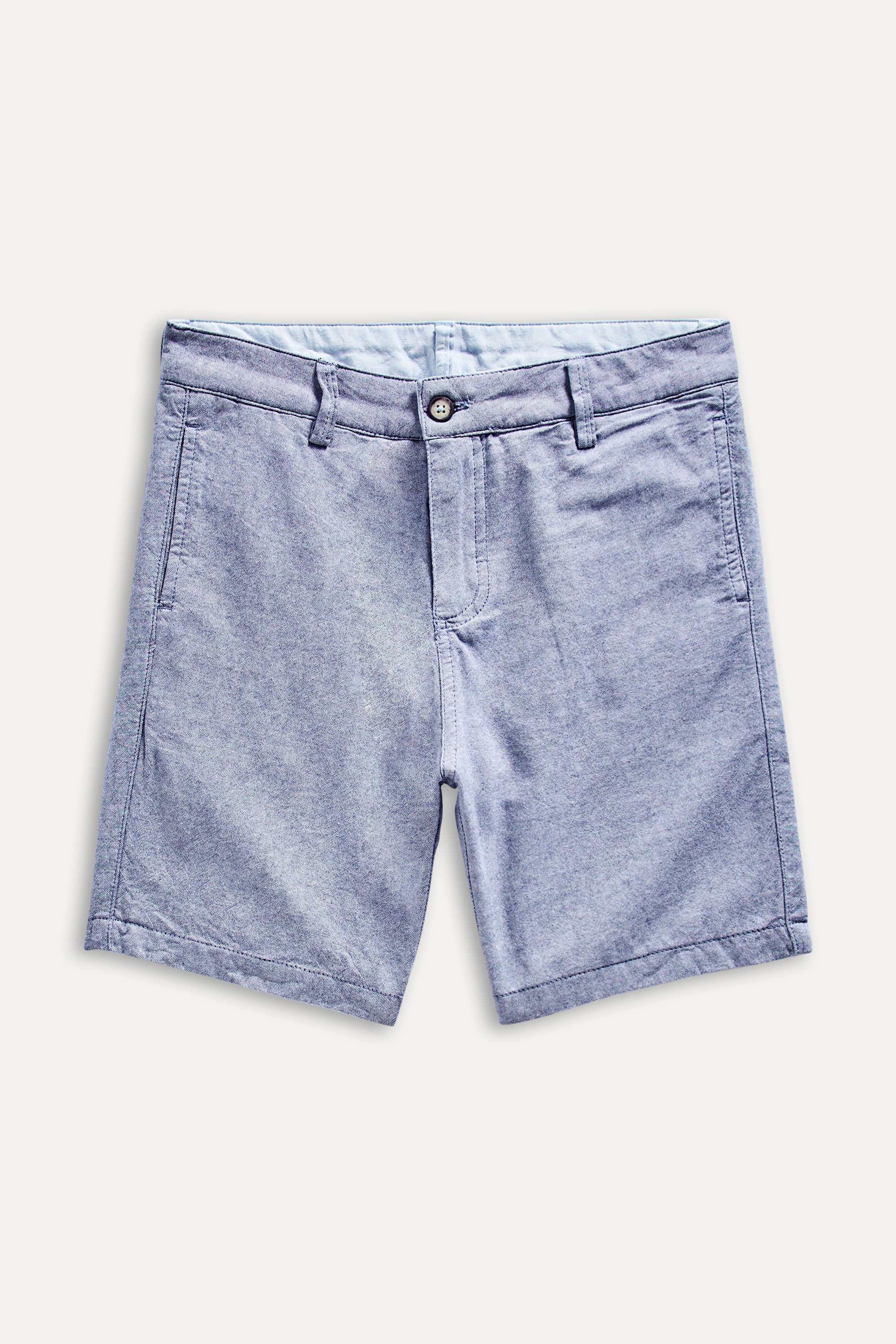Bermuda Casual Mini Dupla Face Oxford - Marinho - 10