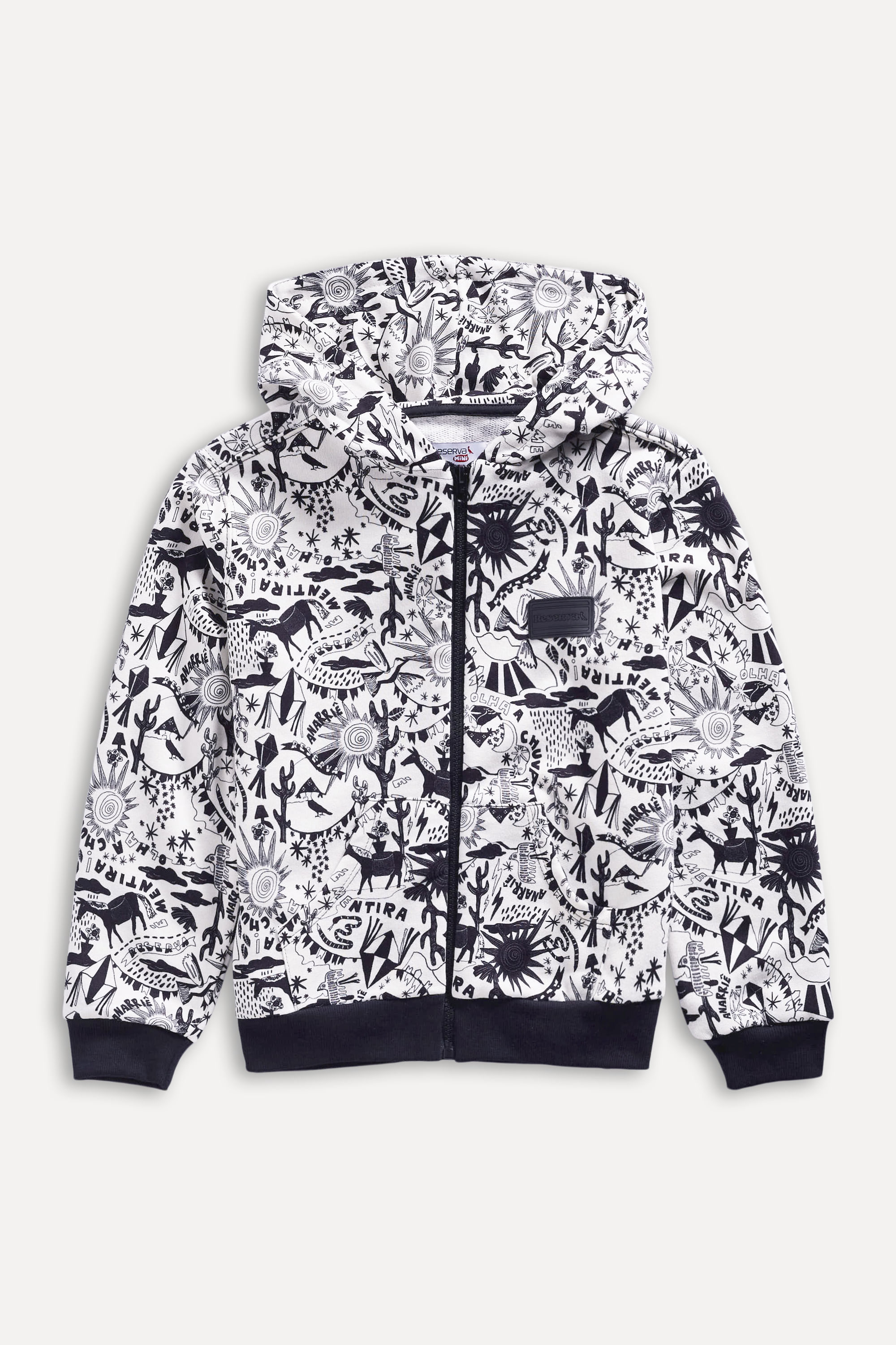 Hoodie Mini Ziper Xiloreserva P&b