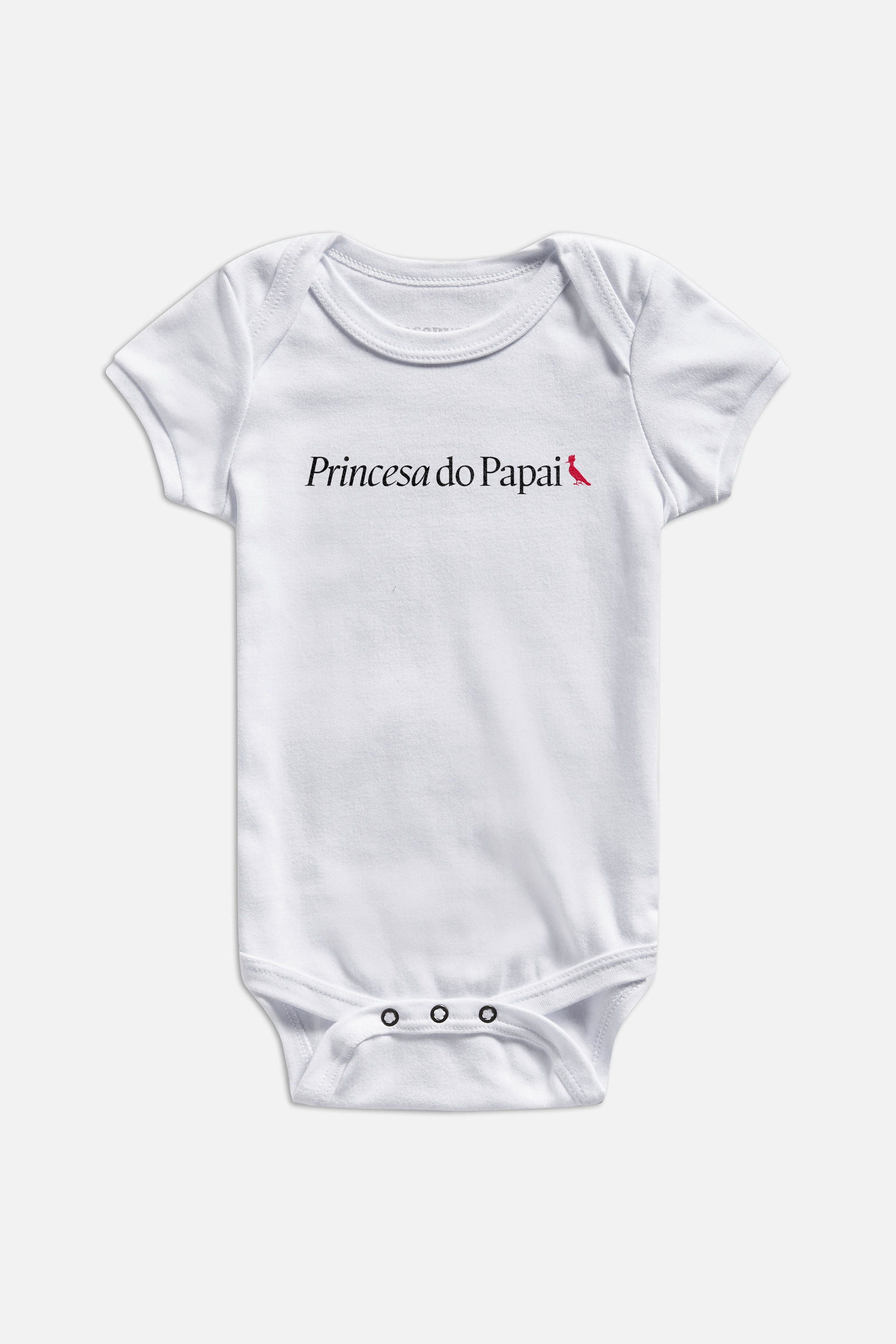 Body Bb Princesa Do Papai - Branco - P