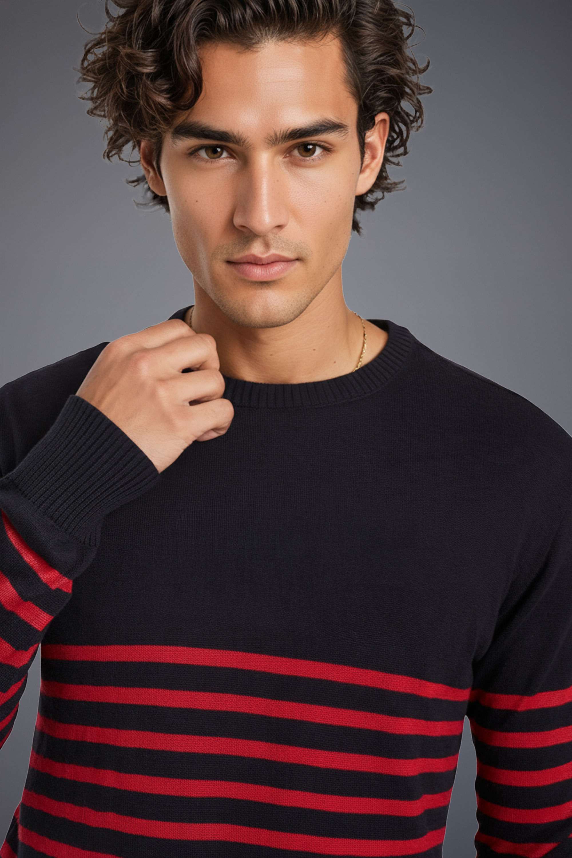 Tricot Listrado Flamengo