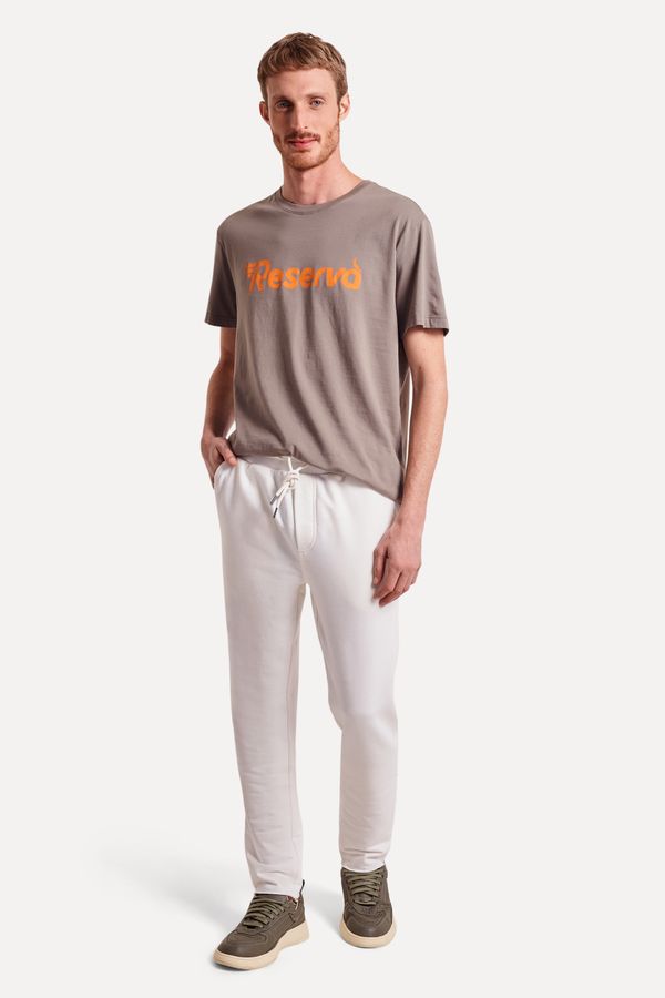 Calca Moletom Basica New Off White - P