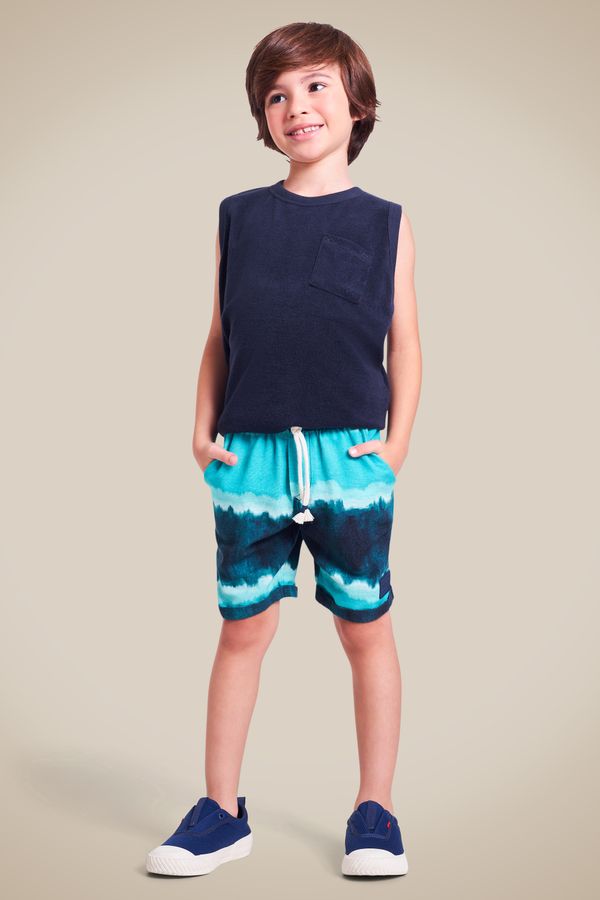 Bermuda Mini Tie Dye Azul - 02
