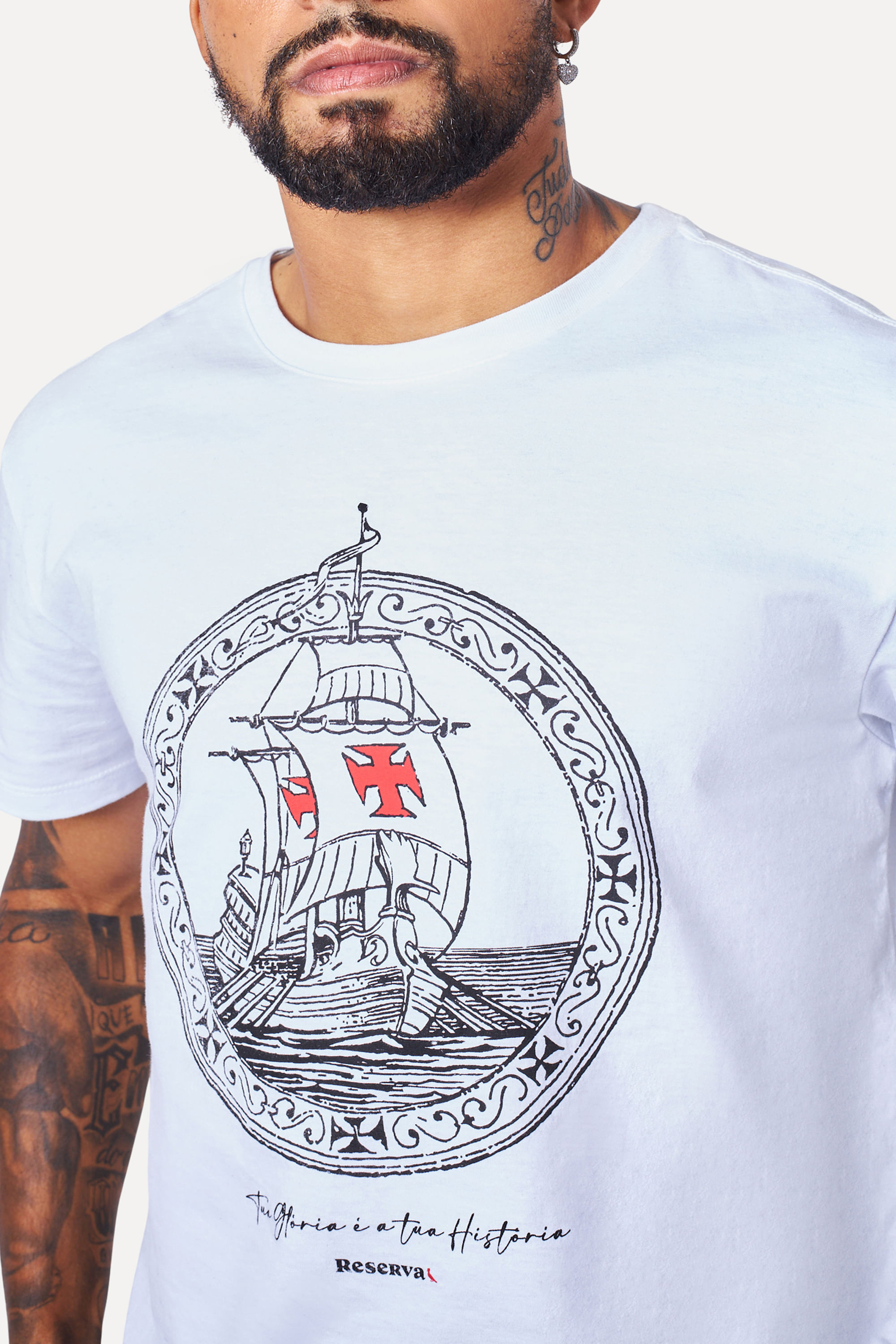Camiseta Estampada Vasco Caravela