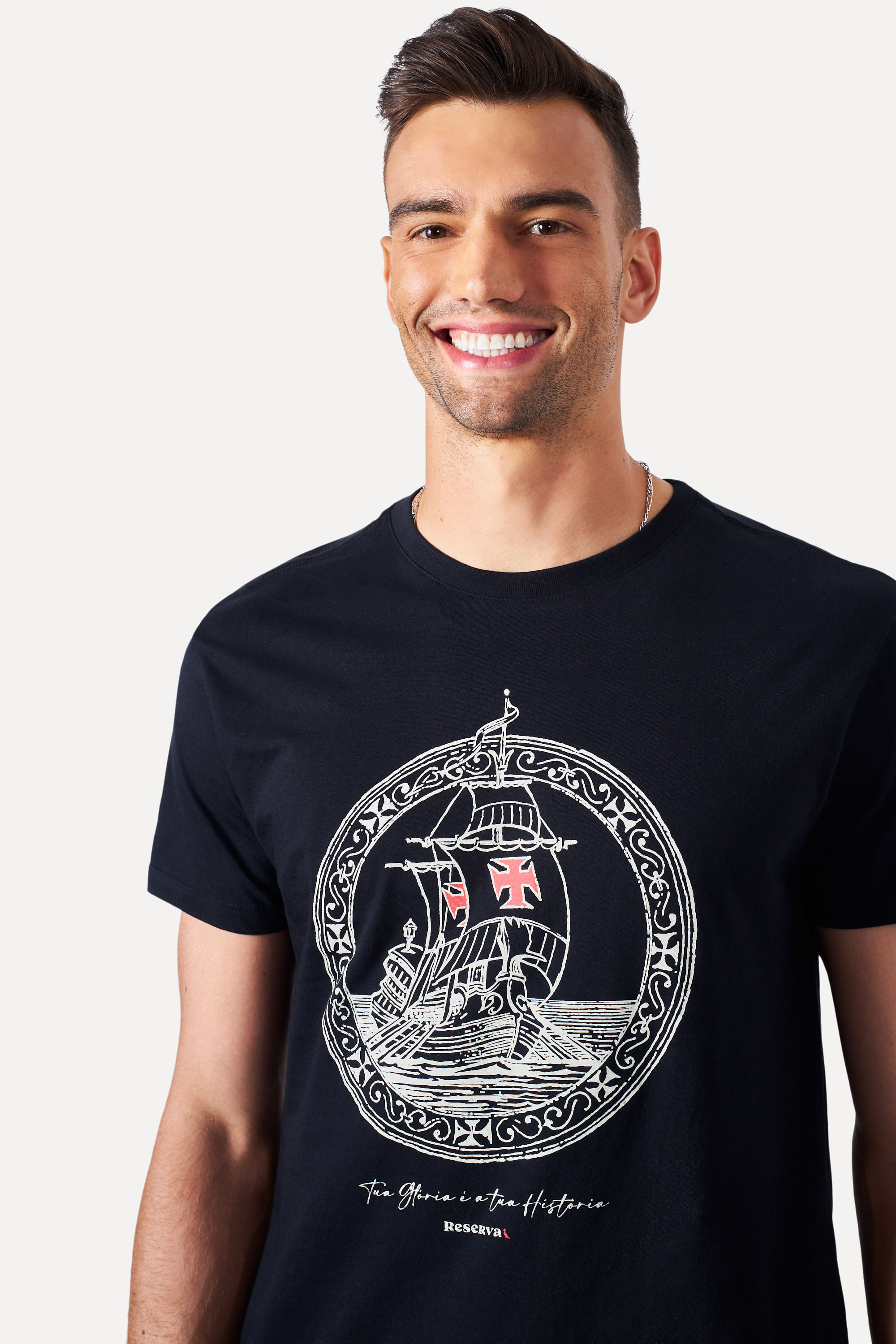 Camiseta Estampada Vasco Caravela