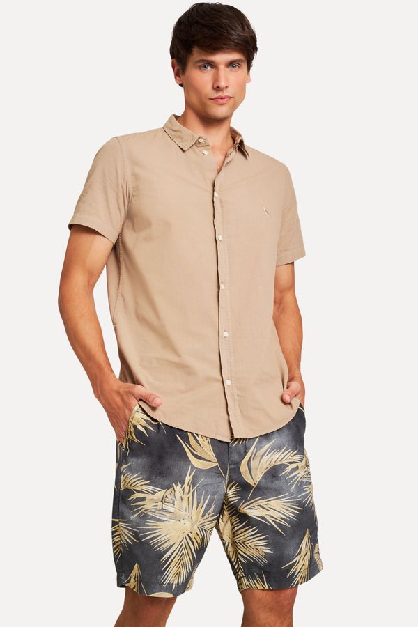 Bermuda Casual Estampada Grumari Preto - 48