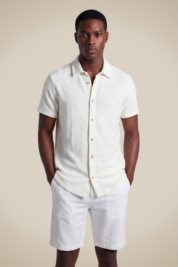 Camisa Mc Malha Trabalhada Off White - Ggg
