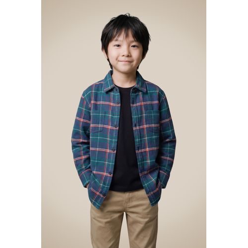 Camisa Mini Flanela Ml Xadrez Lenhador