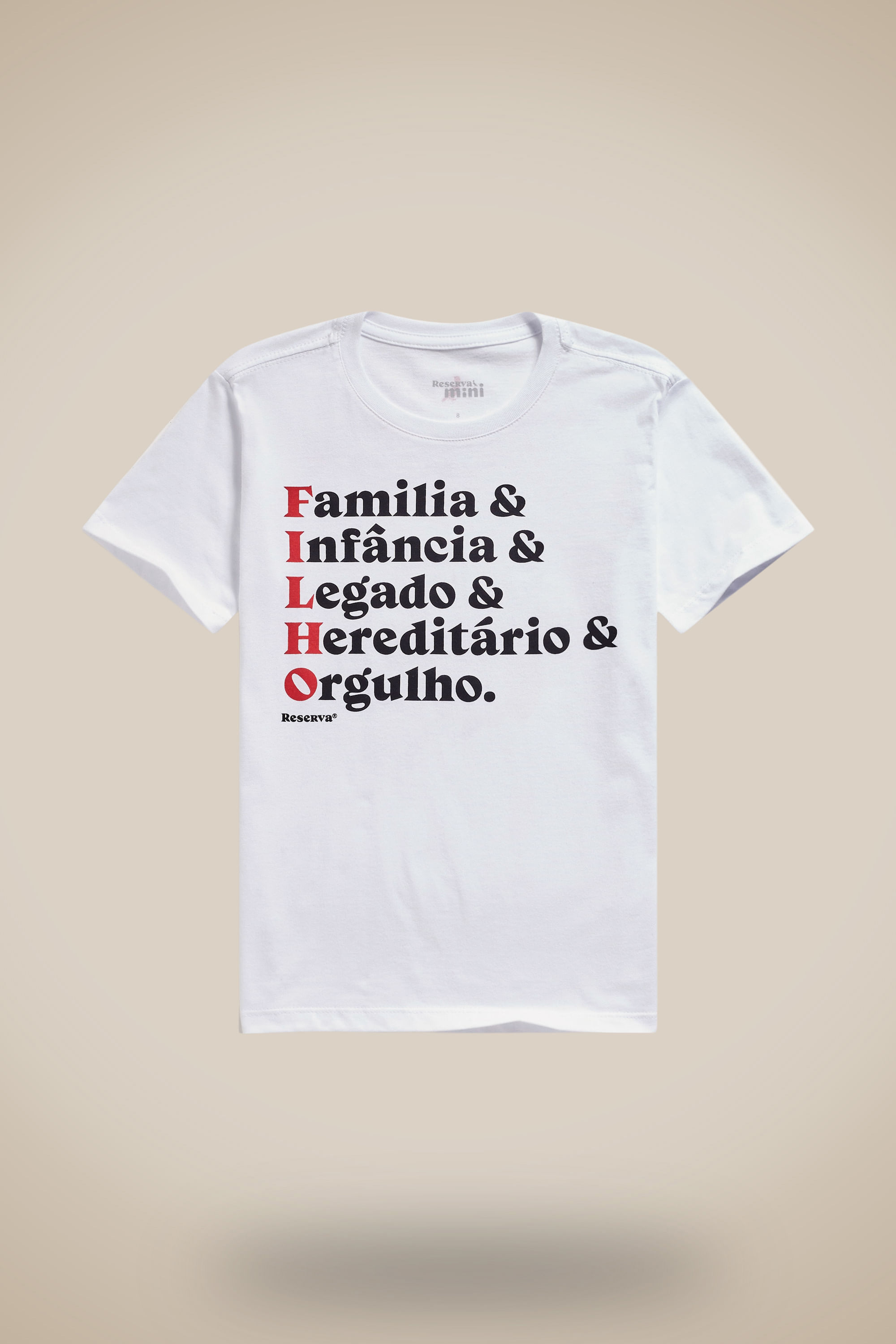 Camiseta Mini Tp Est Filho Orgulho &&& - Branco - 04