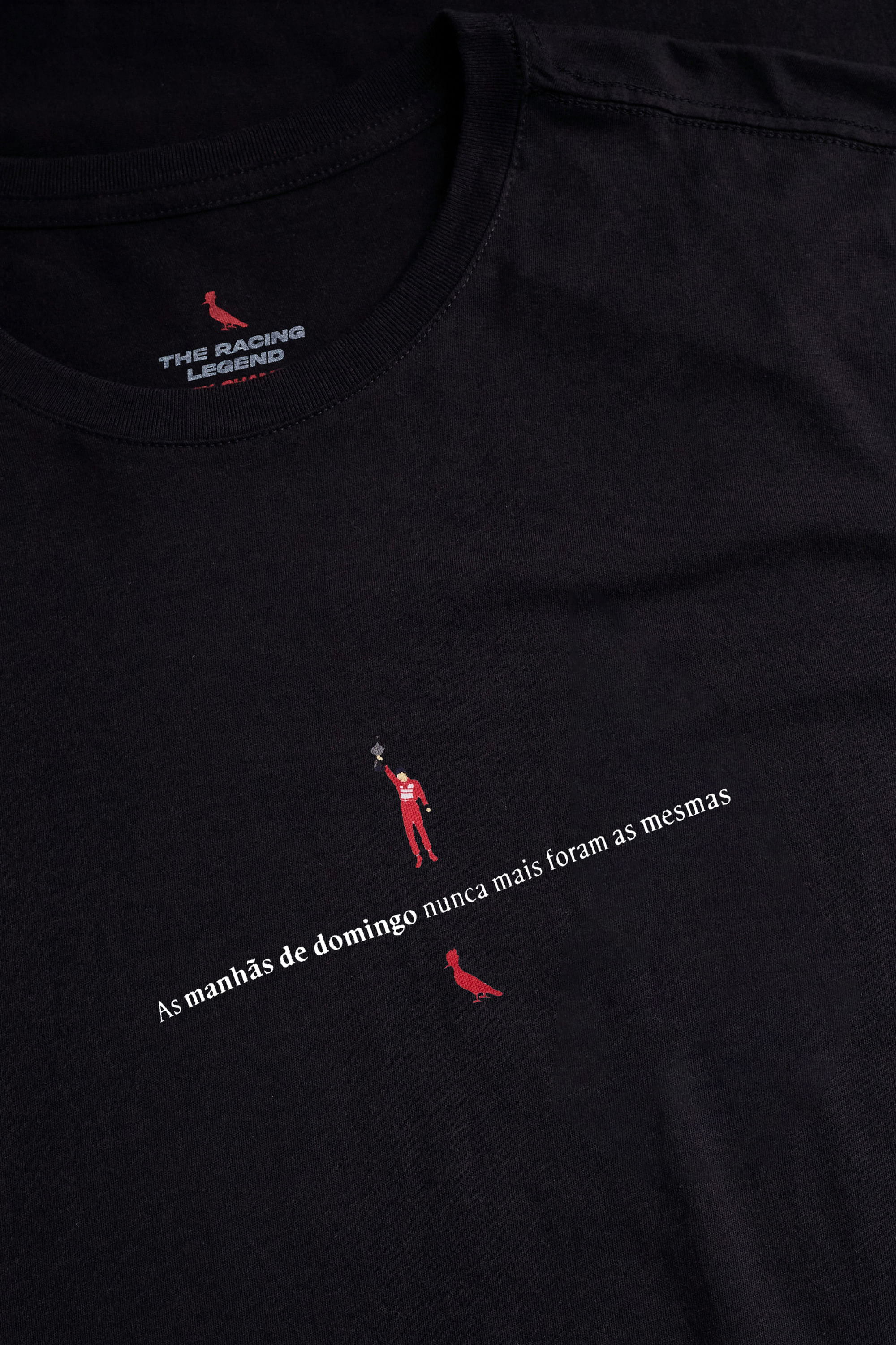 Camiseta Estampada Manhas Domingo Senna - Preto - P