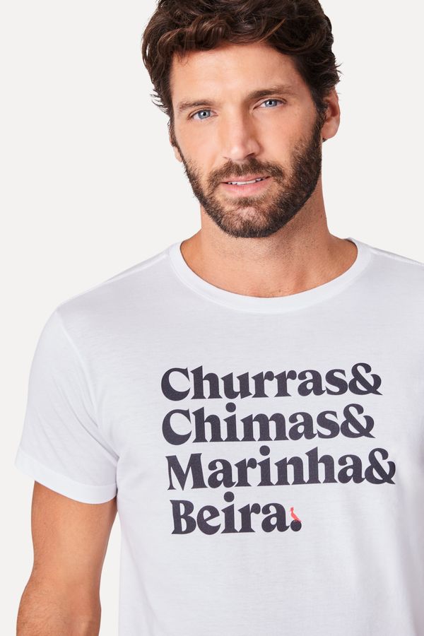 Camiseta Estampada Churras &&& Inter Branco - P
