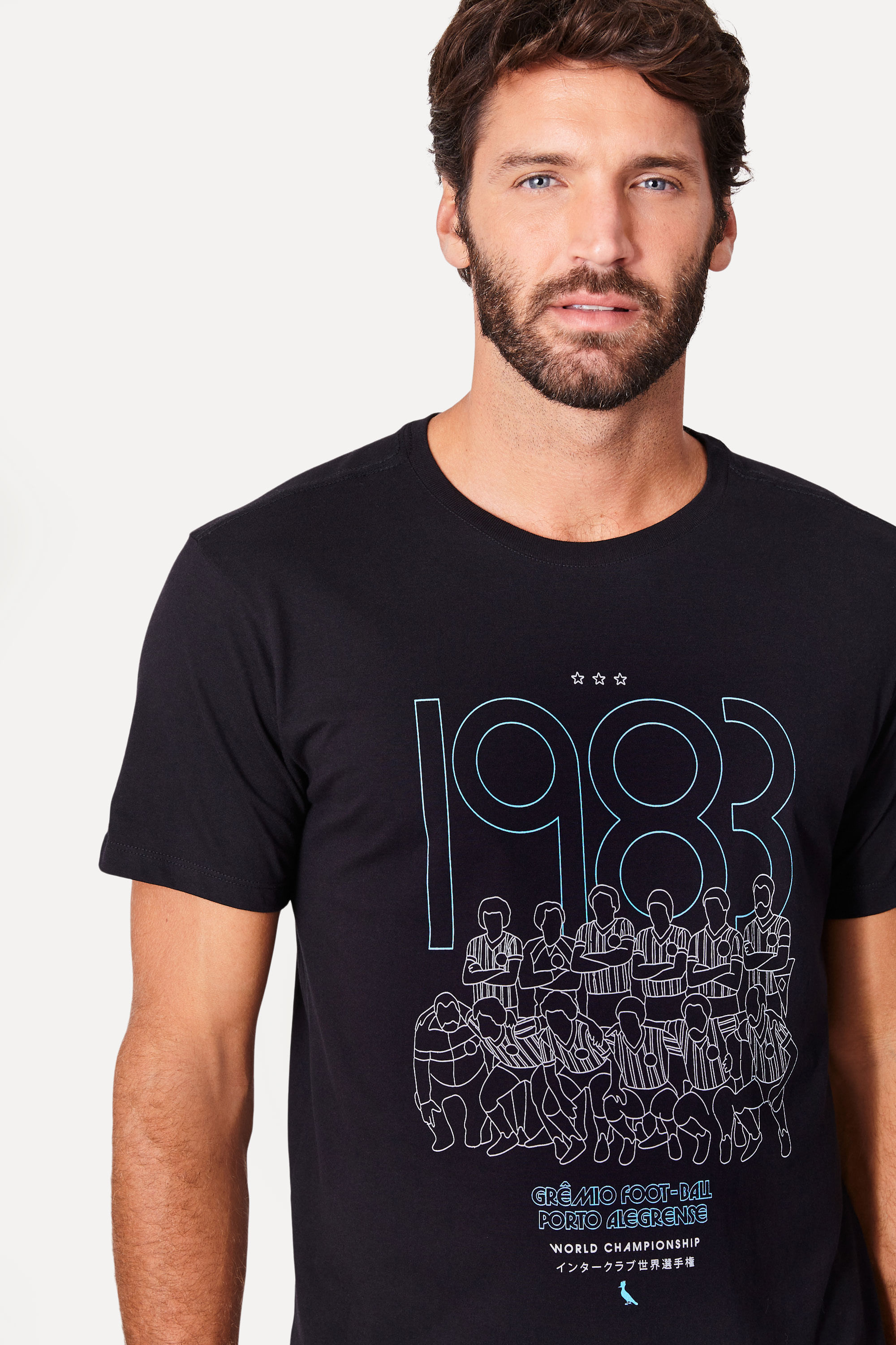 Camiseta Jogadores Gremio Azul