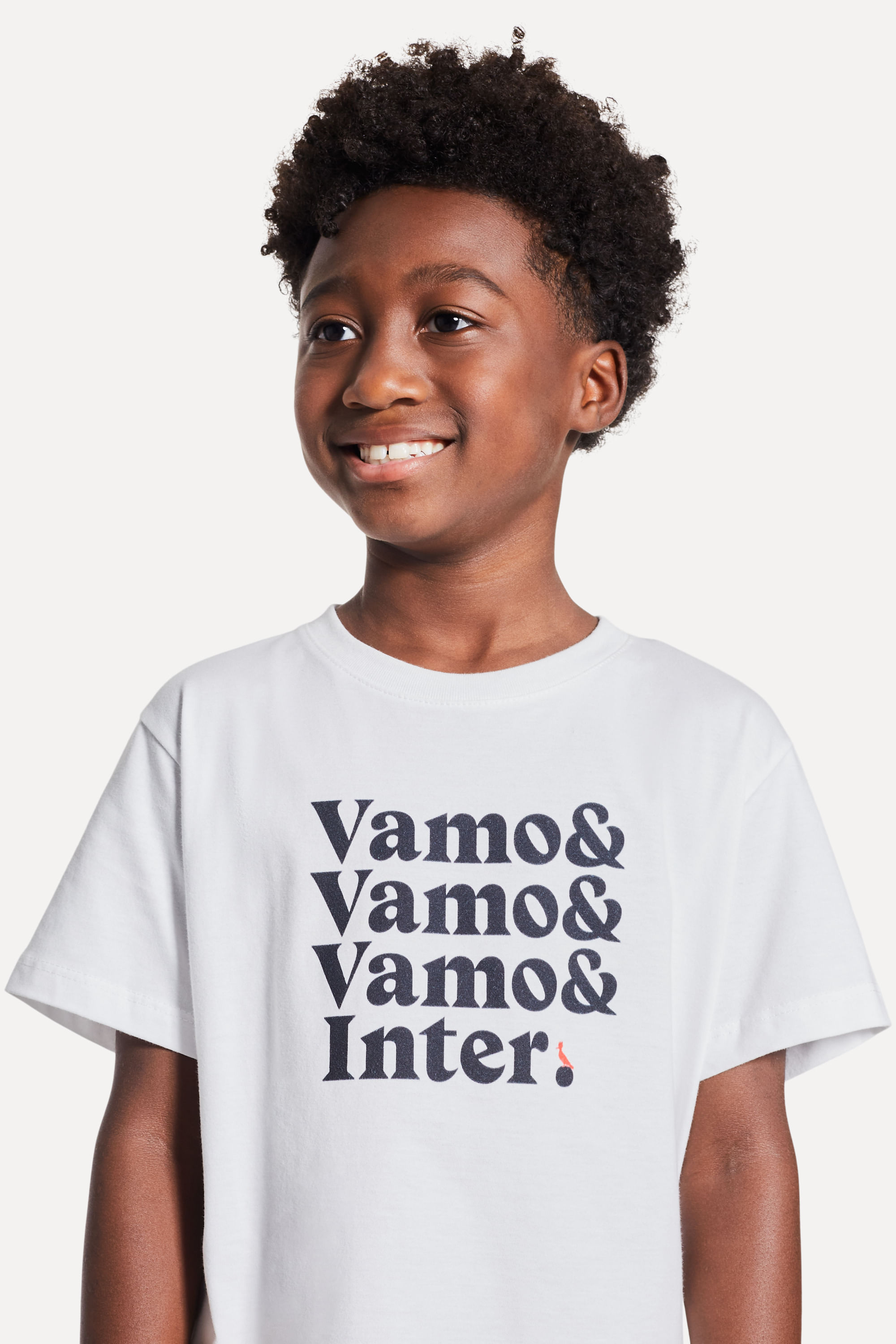 Camiseta Mini Estampada Vamo &&& Inter