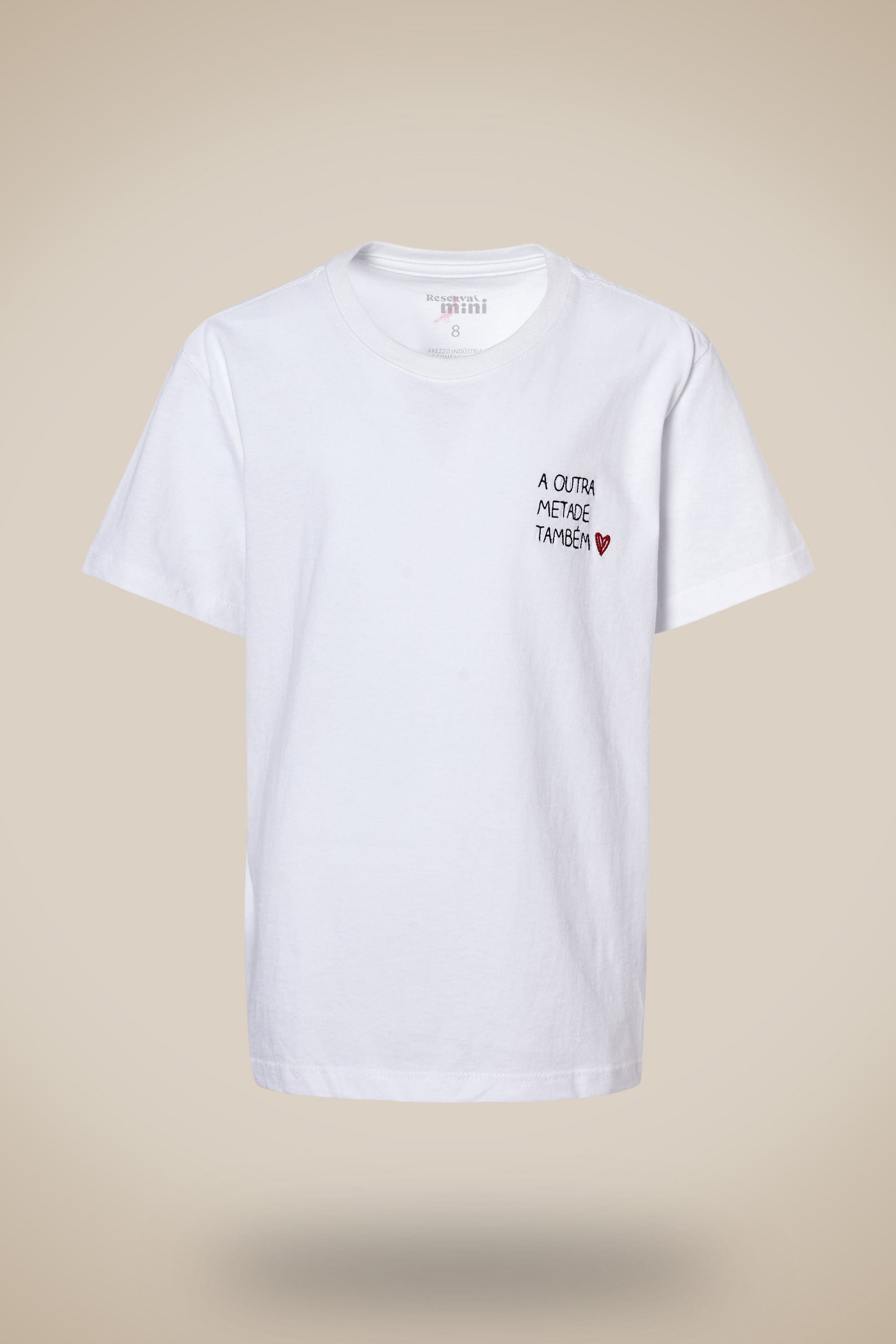 Camiseta Mini Bordado a Outra Metade Tambem
