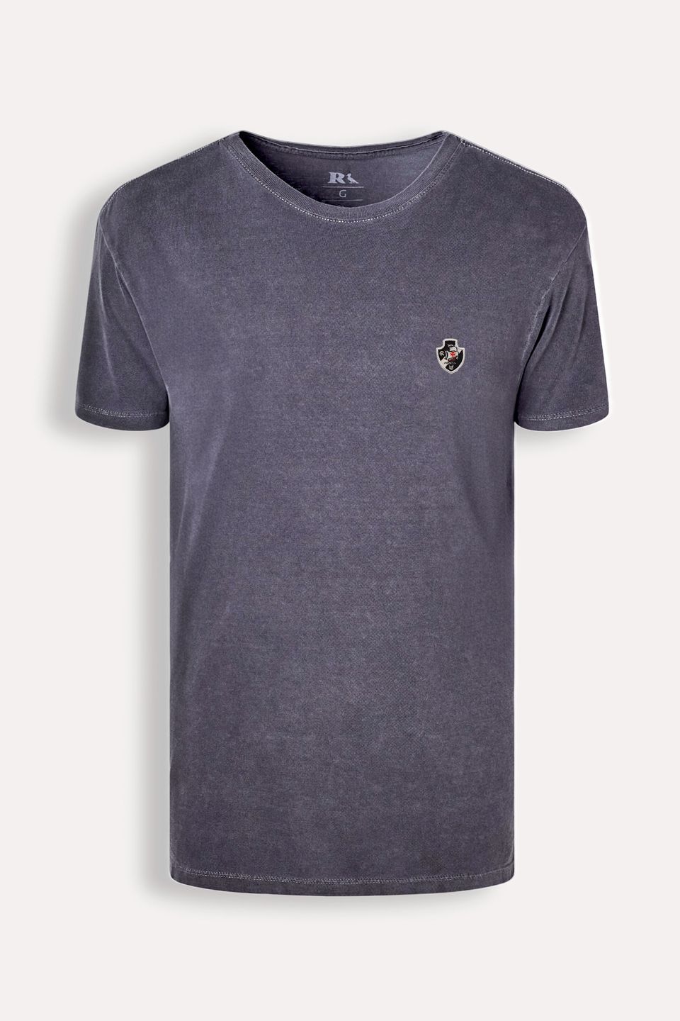 Camiseta Masc Escudo Vasco Bordado