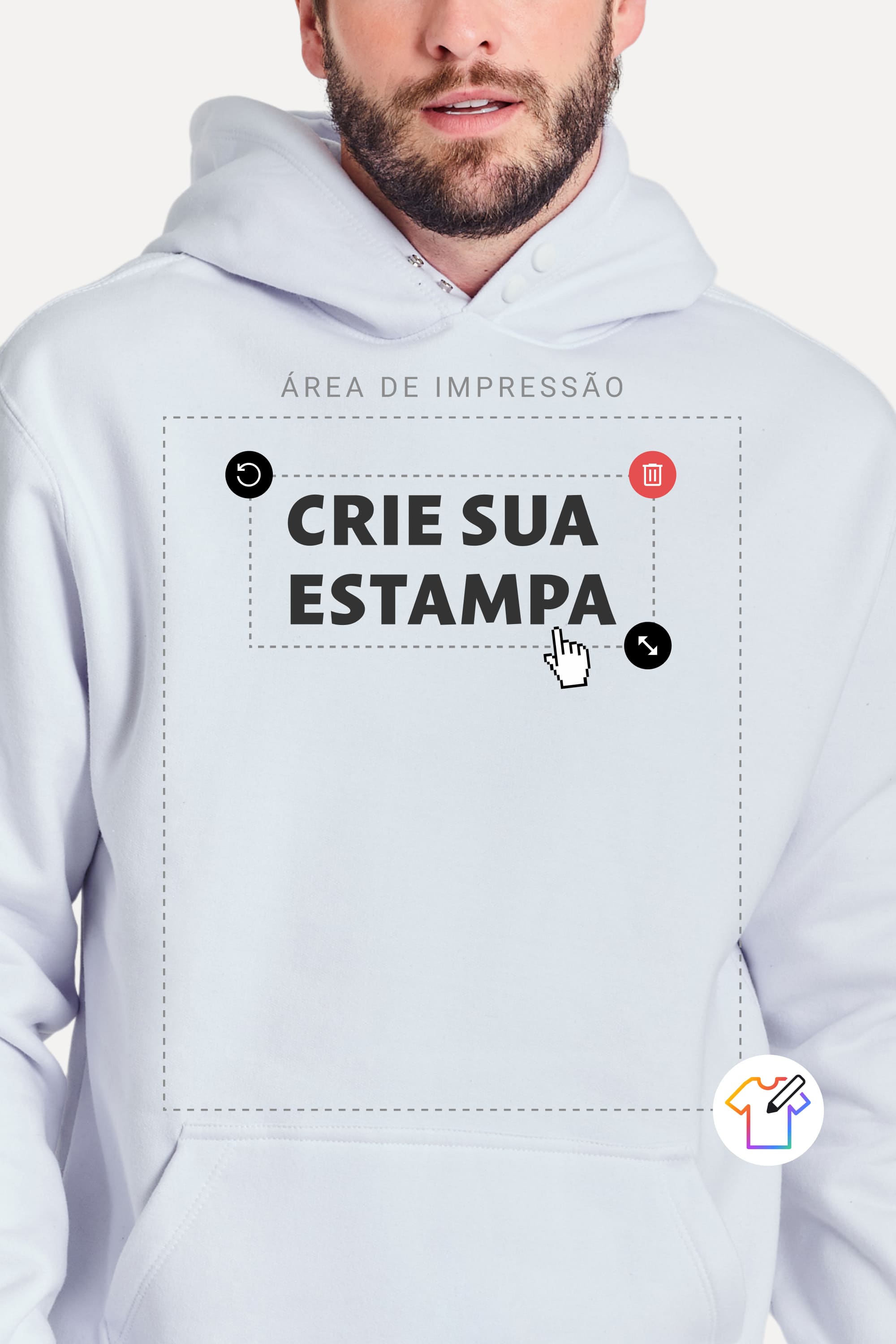 Hoodie Moletom Personalizado Faca Vc