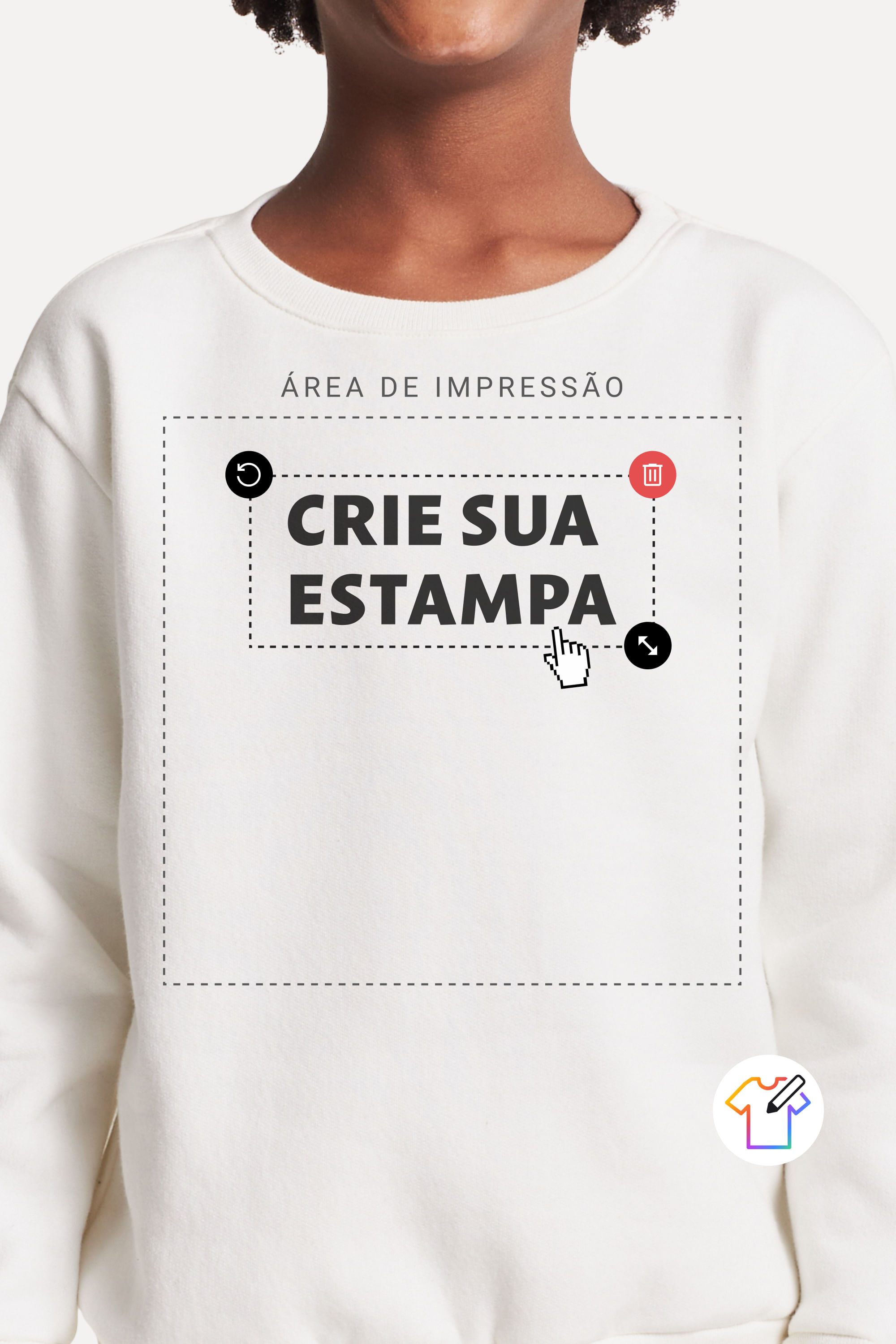 Sueter Moletom Mini Personalizado Faca V