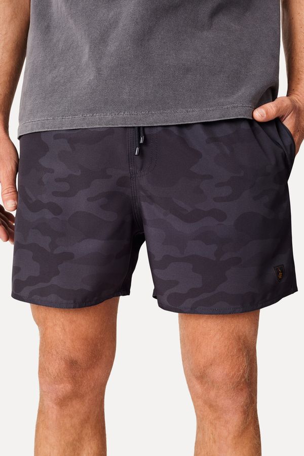 Short Praia Estampado Camuflado Fla Preto - P