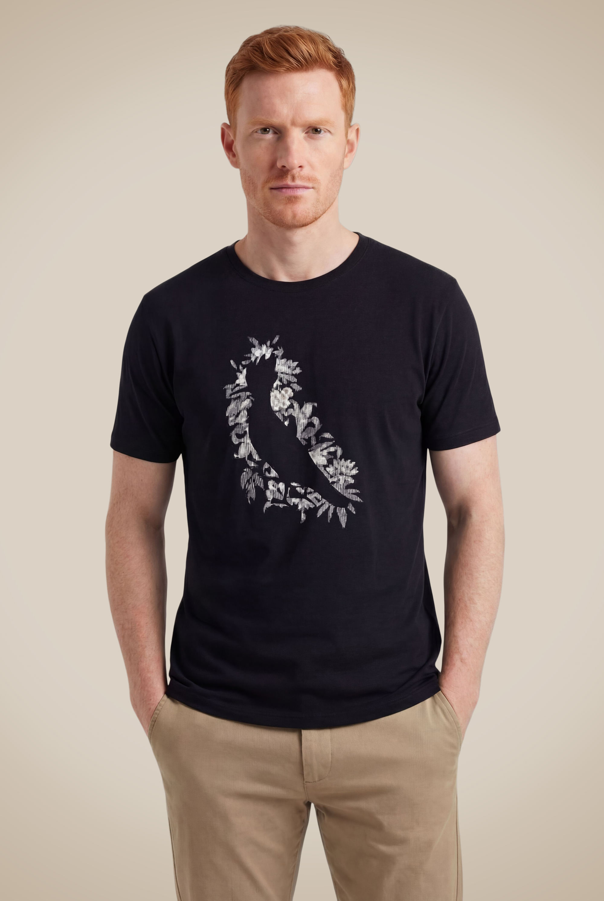 Camiseta Estampada Pica Pau Blur Flower