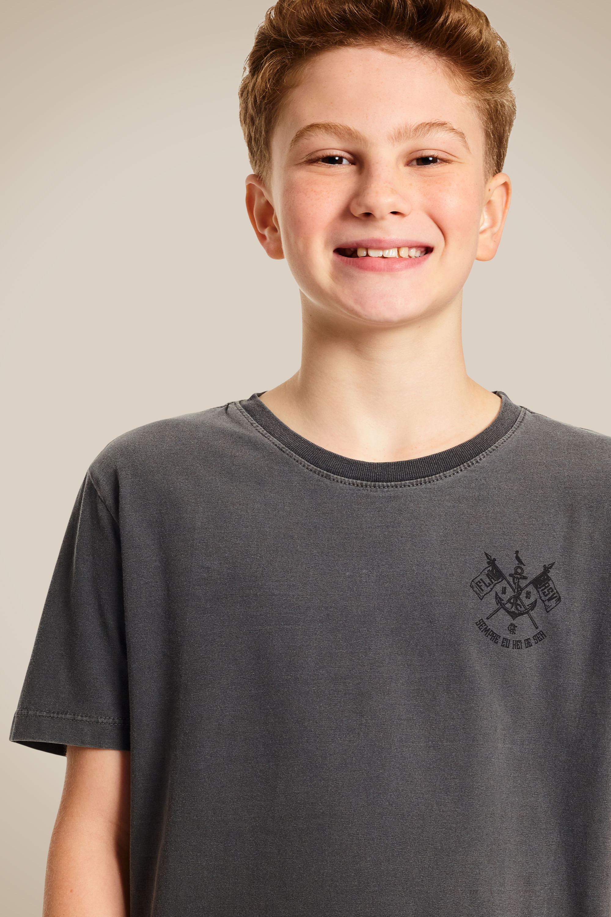 Camiseta Mini Estampa Sempre Hei Ser Fla