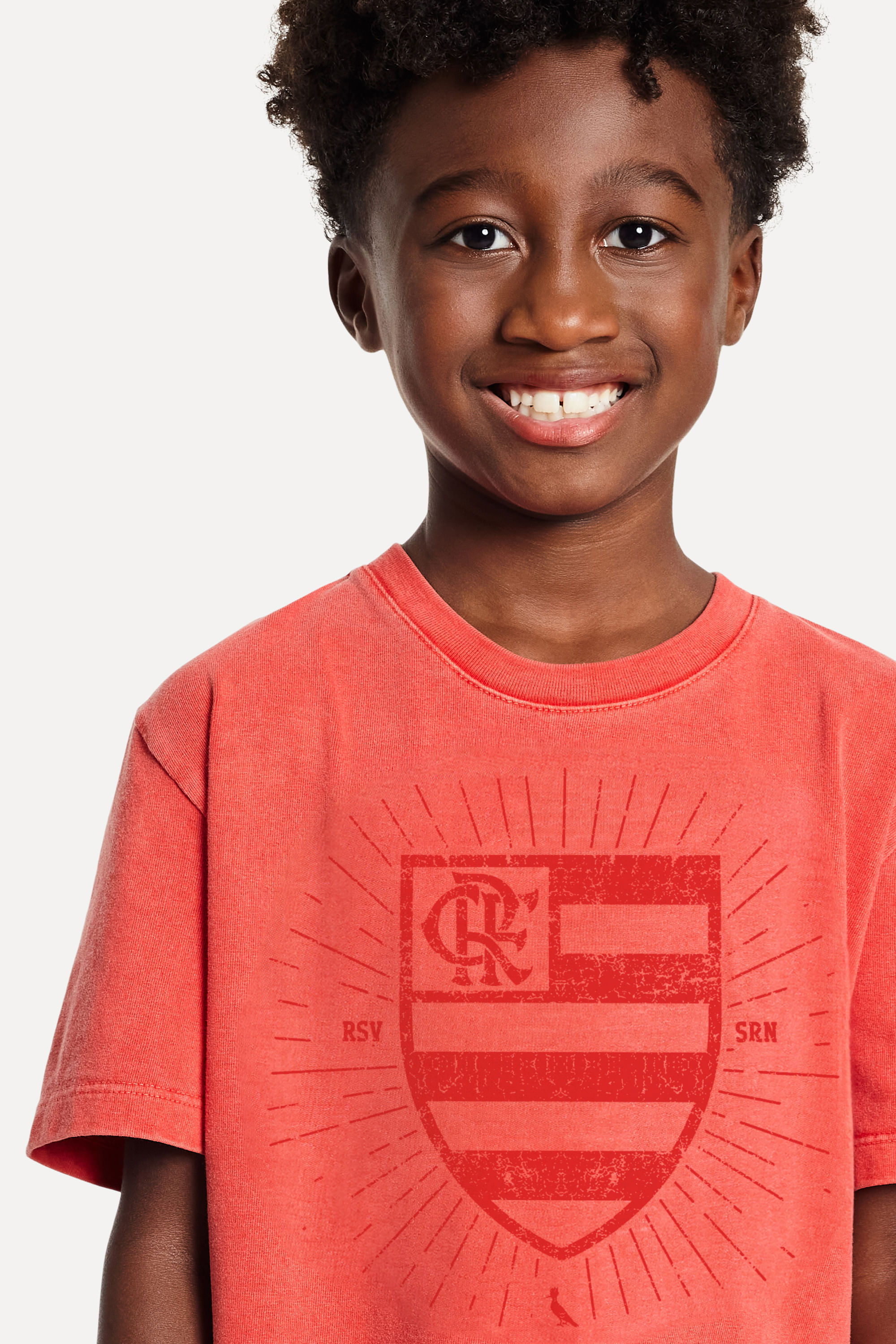 Camiseta Mini Estampada Flamengo Escudo