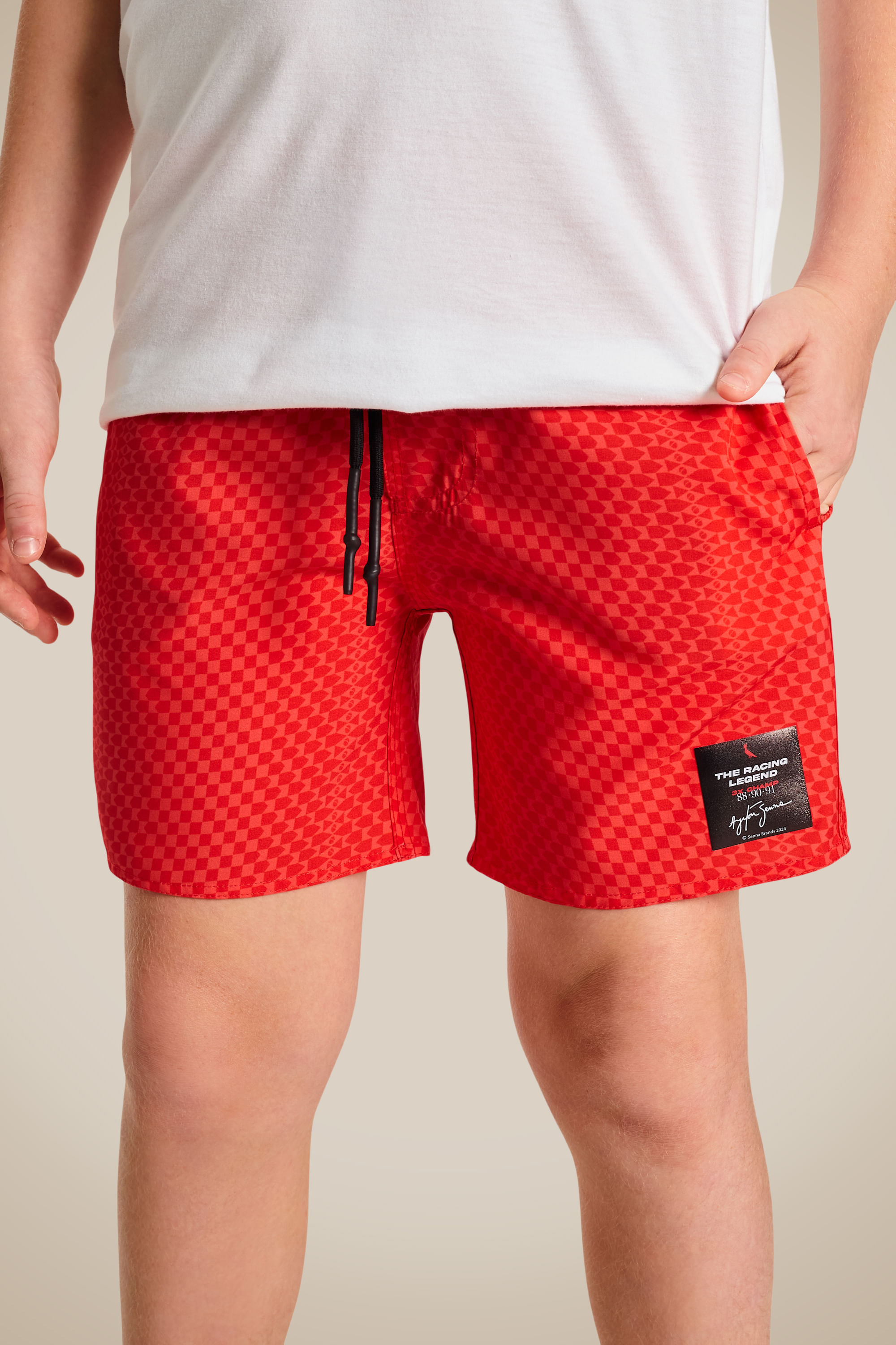 Short Praia Mini Estampa Senna Tp