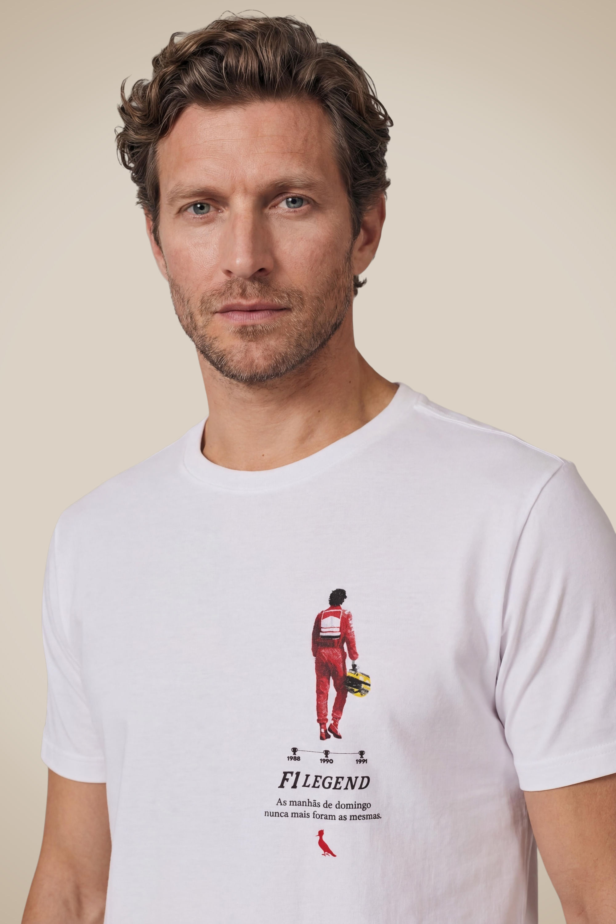 Camiseta Estampada F1 Legend Senna