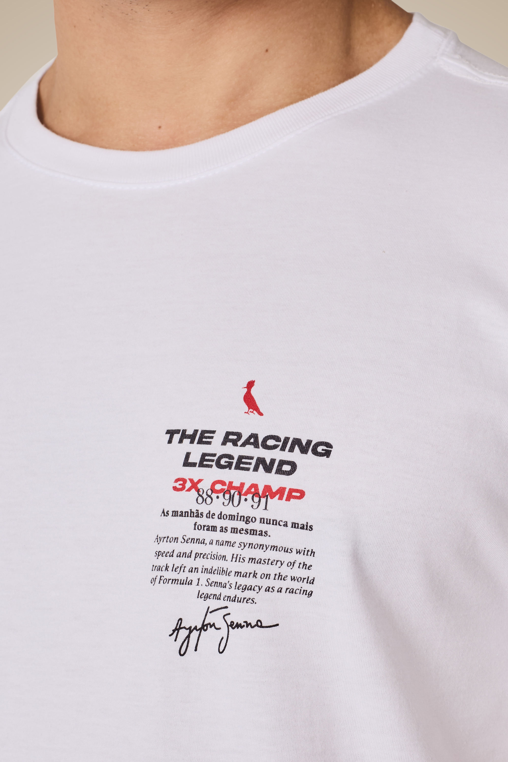 Camiseta Estampada Collab Senna - Branco - P