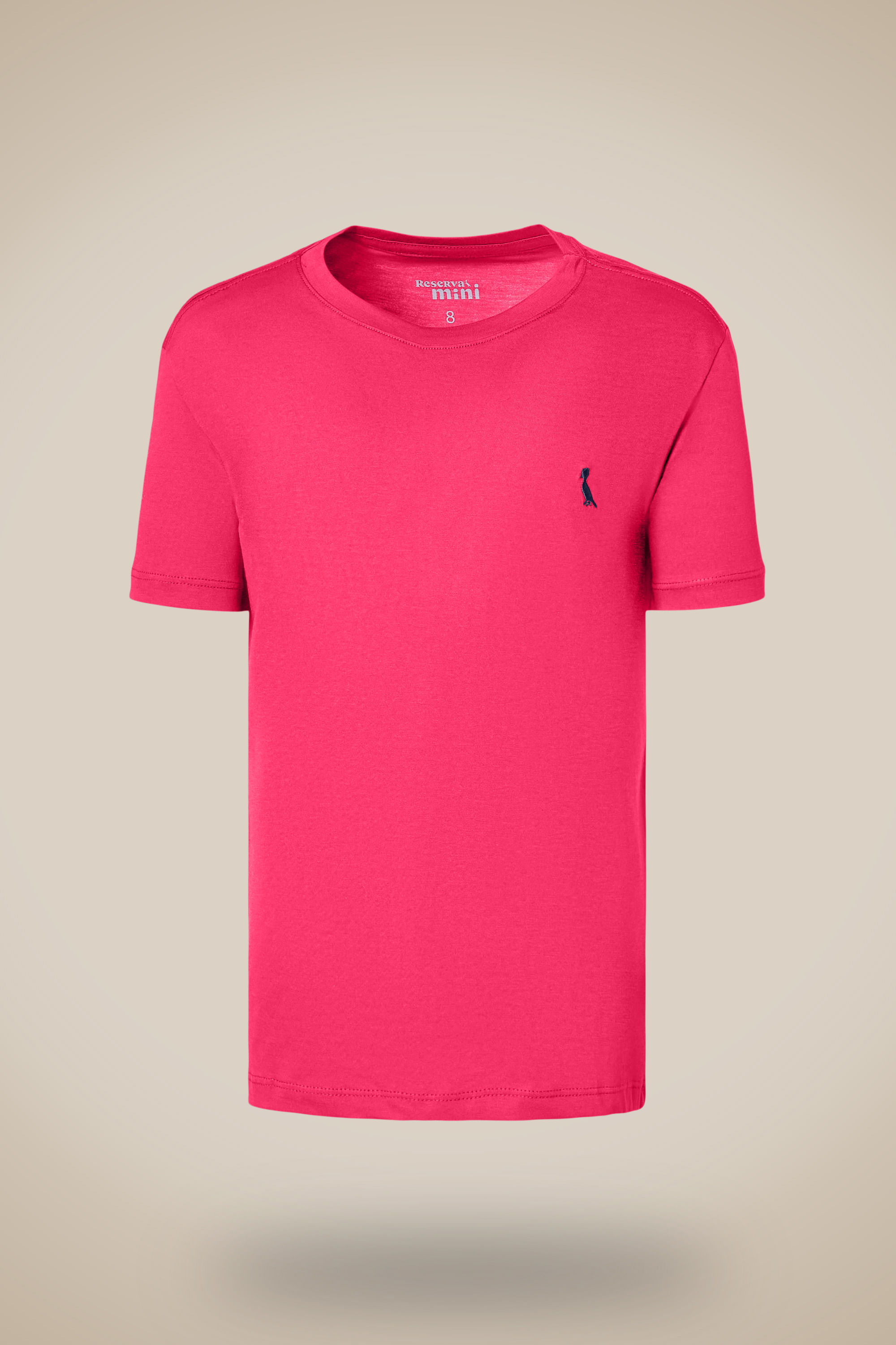 Camiseta Mini Pima Jobim - Rosa Escuro - 12