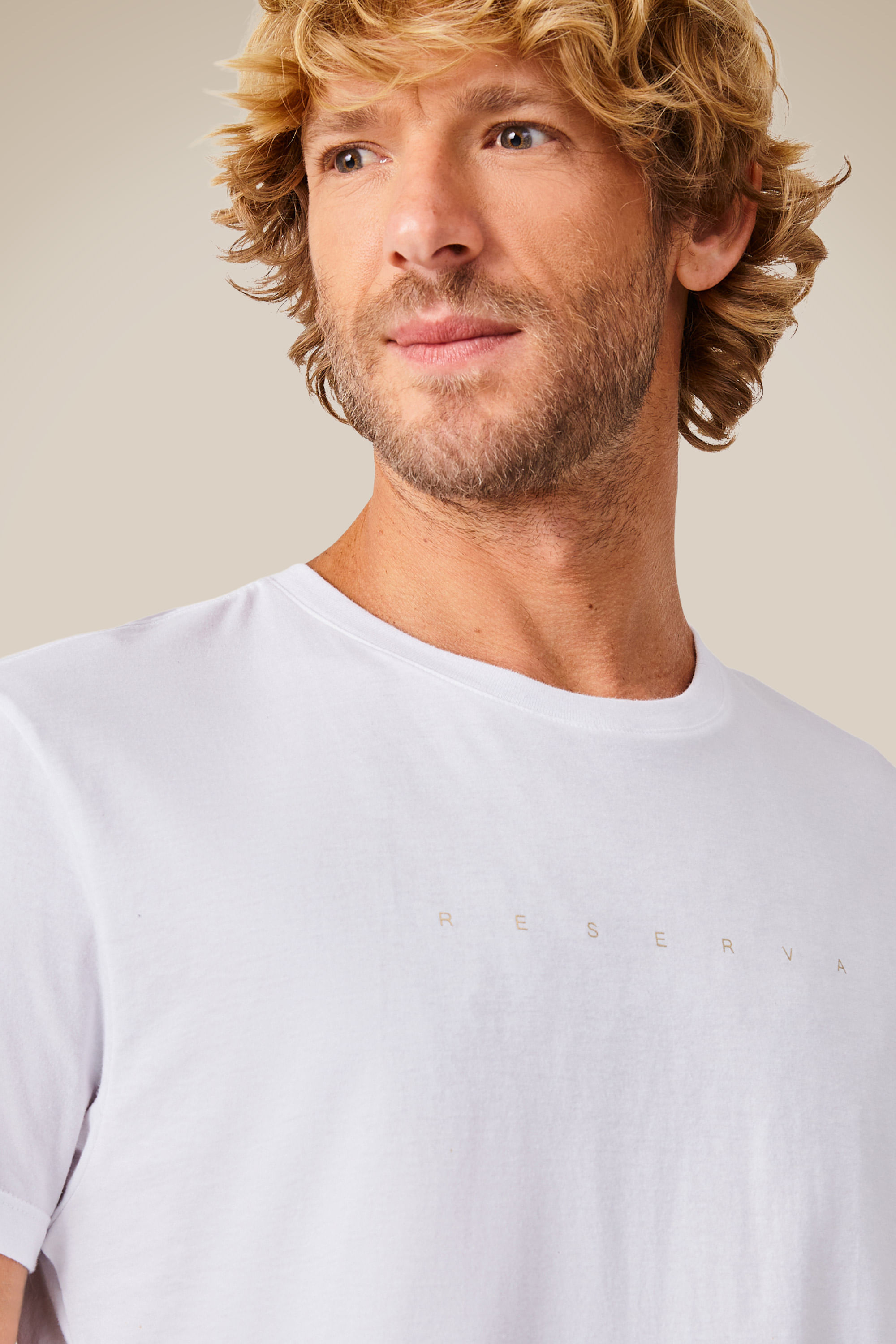 Camiseta Slim Estampa Reserva Jeans Gold